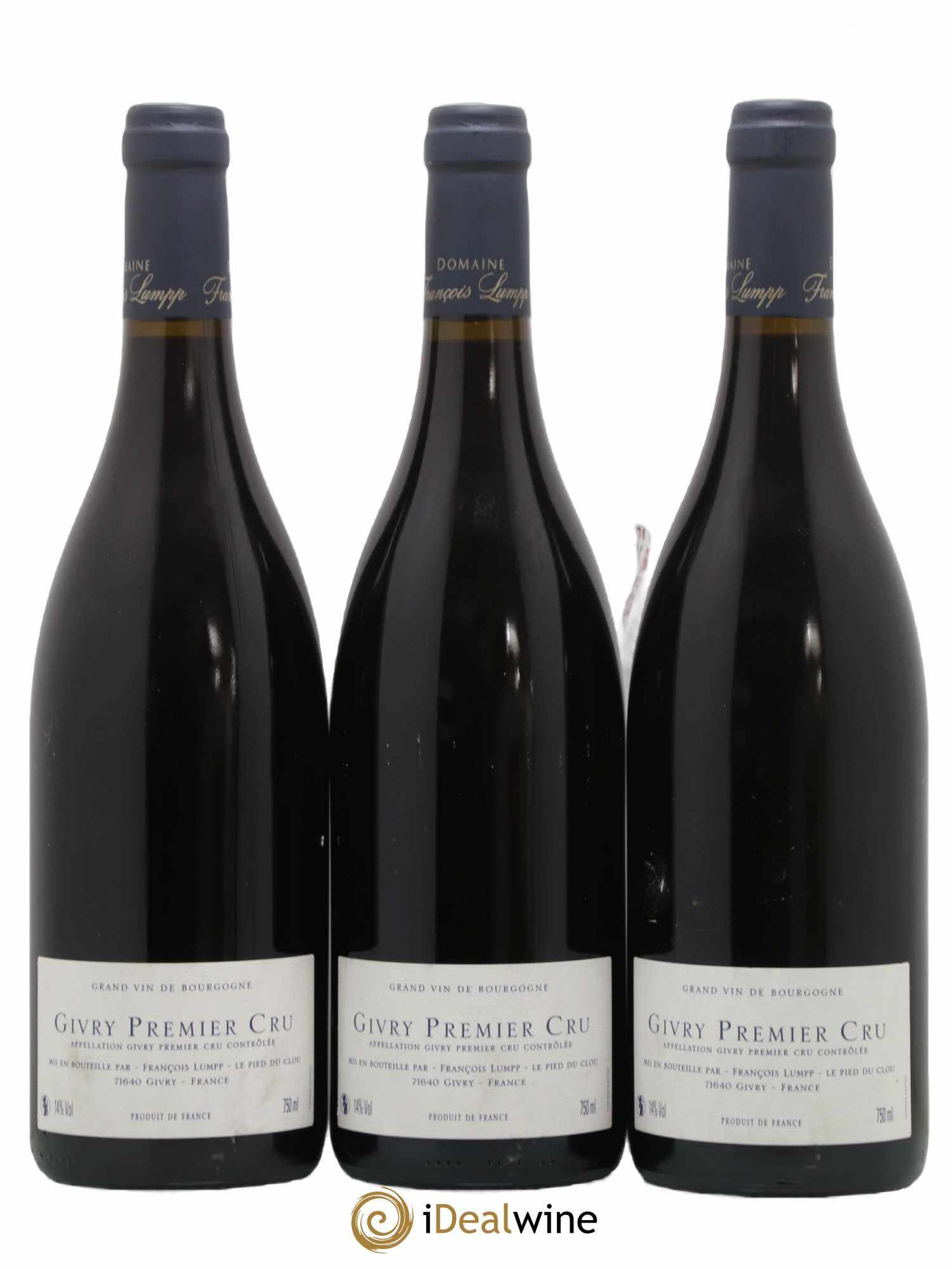 Givry 1er Cru Clos Jus François Lumpp (Domaine) 2019 - Lot de 3 bouteilles - 1