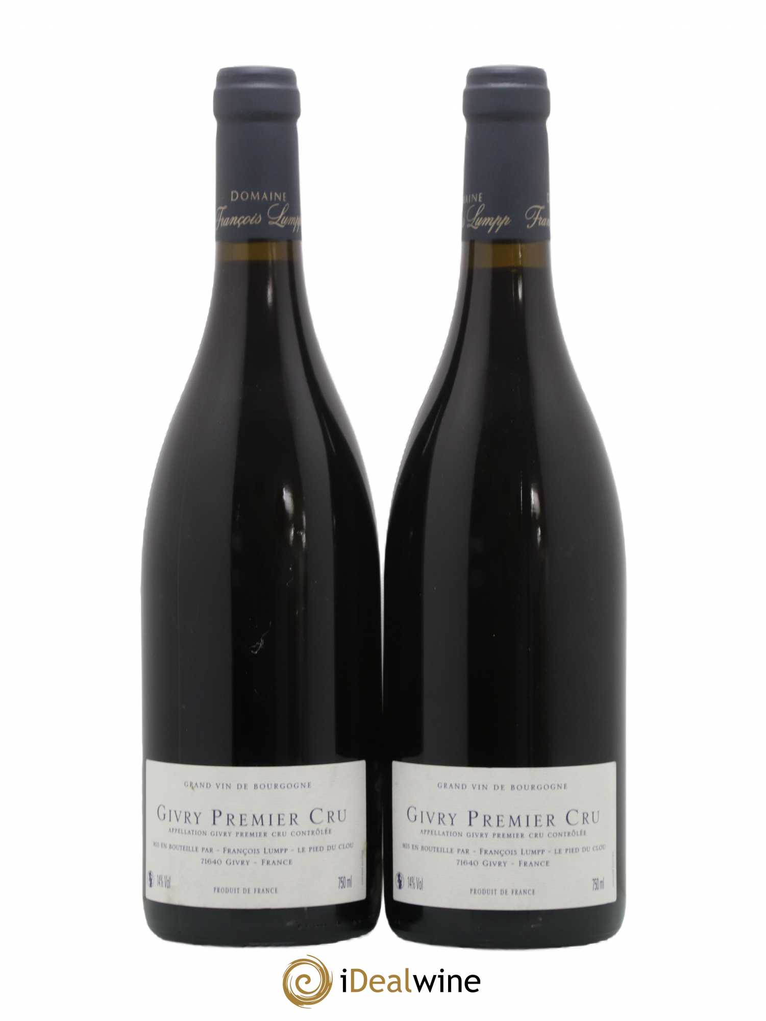 Givry 1er Cru Clos Jus François Lumpp (Domaine) 2019 - Lot de 2 bouteilles - 1