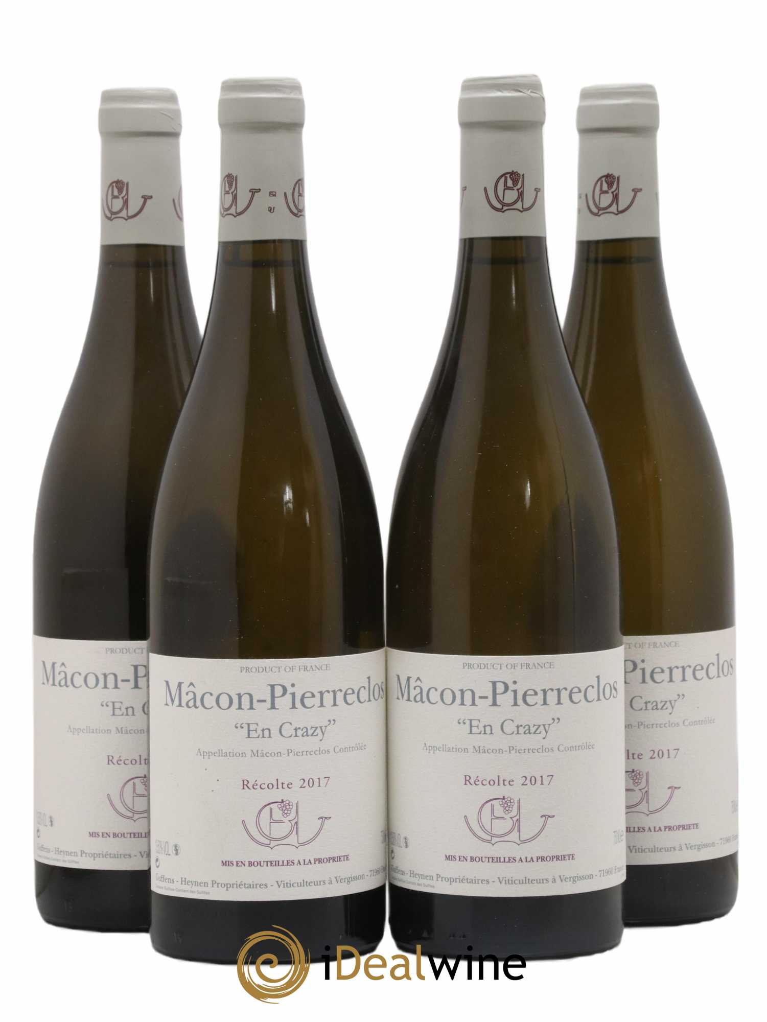 Mâcon Pierreclos En Crazy Guffens-Heynen 2017 - Lot de 4 bouteilles - 0
