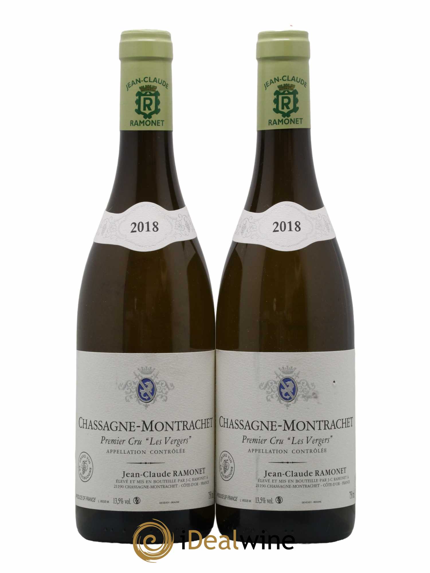Chassagne-Montrachet 1er Cru Les Vergers Ramonet (Domaine) 2018 - Lot de 2 bouteilles - 0
