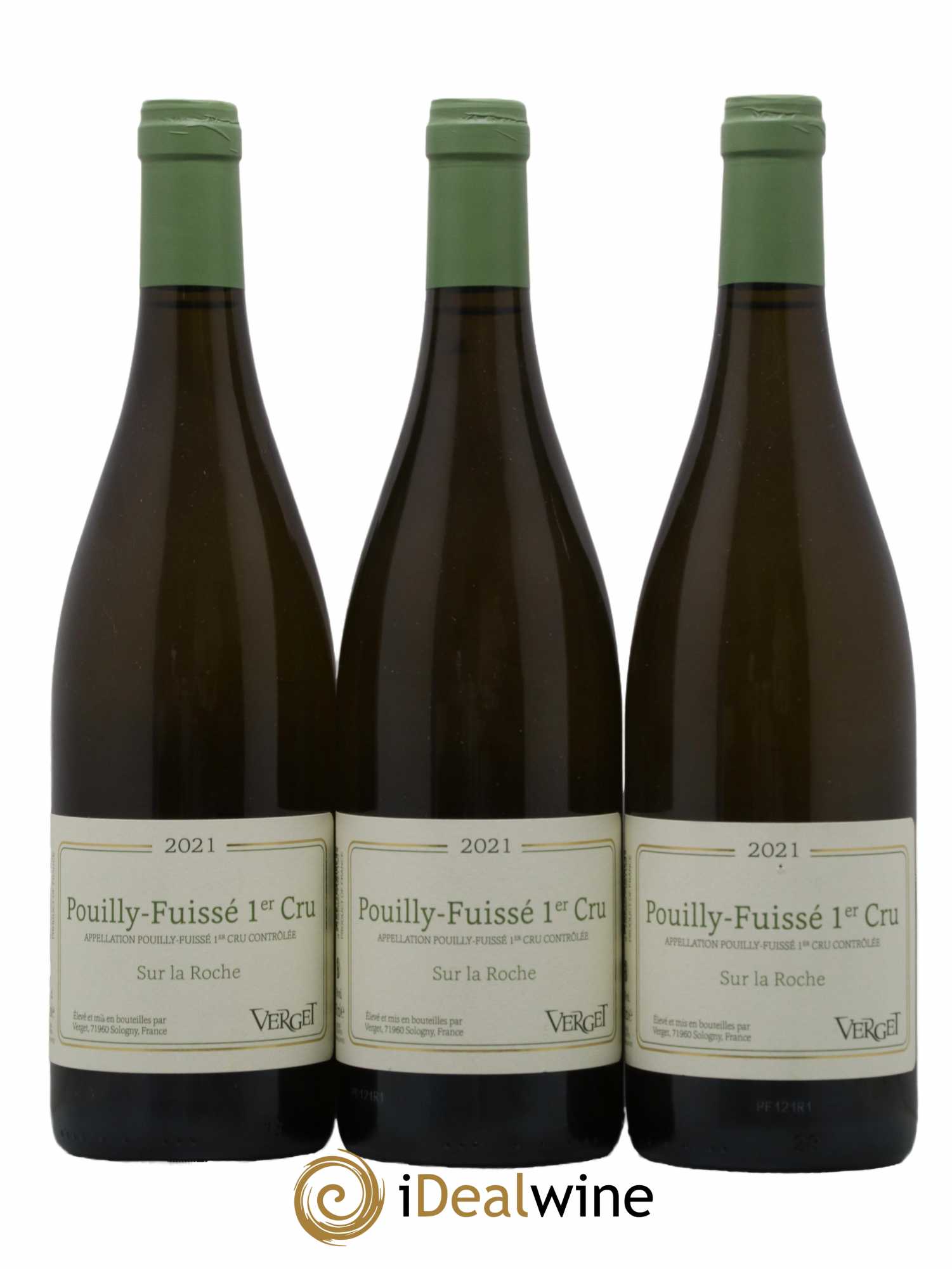 Pouilly-Fuissé 1er Cru Sur la roche Verget 2021 - Lot de 3 bouteilles - 0
