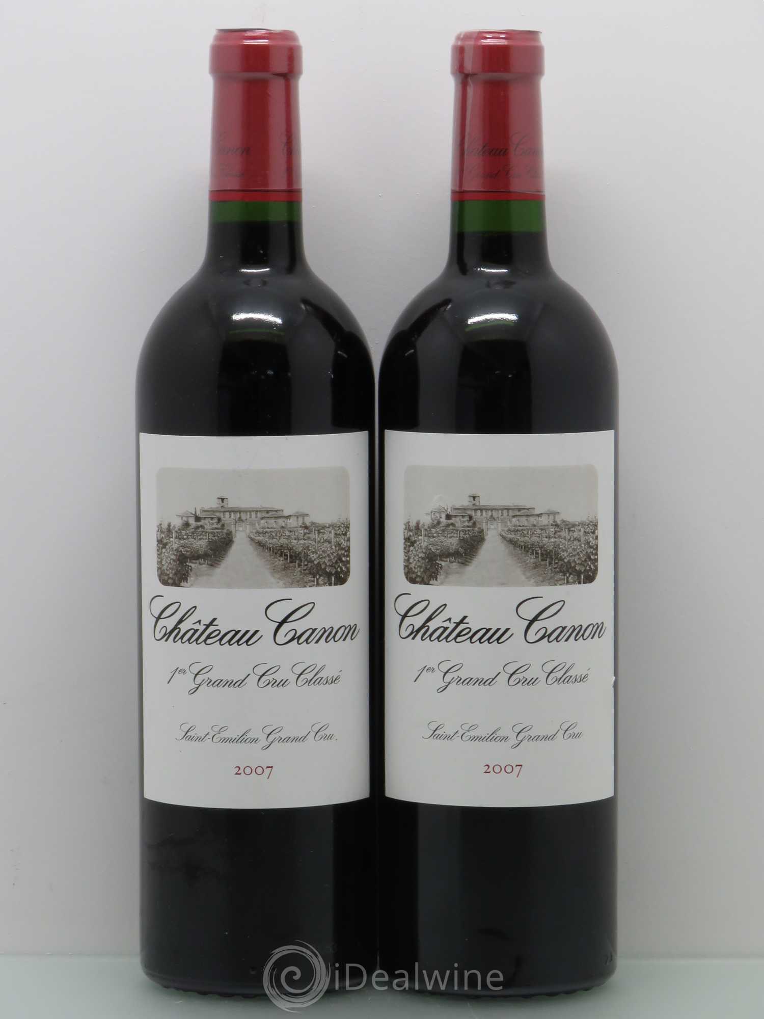Château Canon 1er Grand Cru Classé B 2007 - Lot de 2 bouteilles - 0
