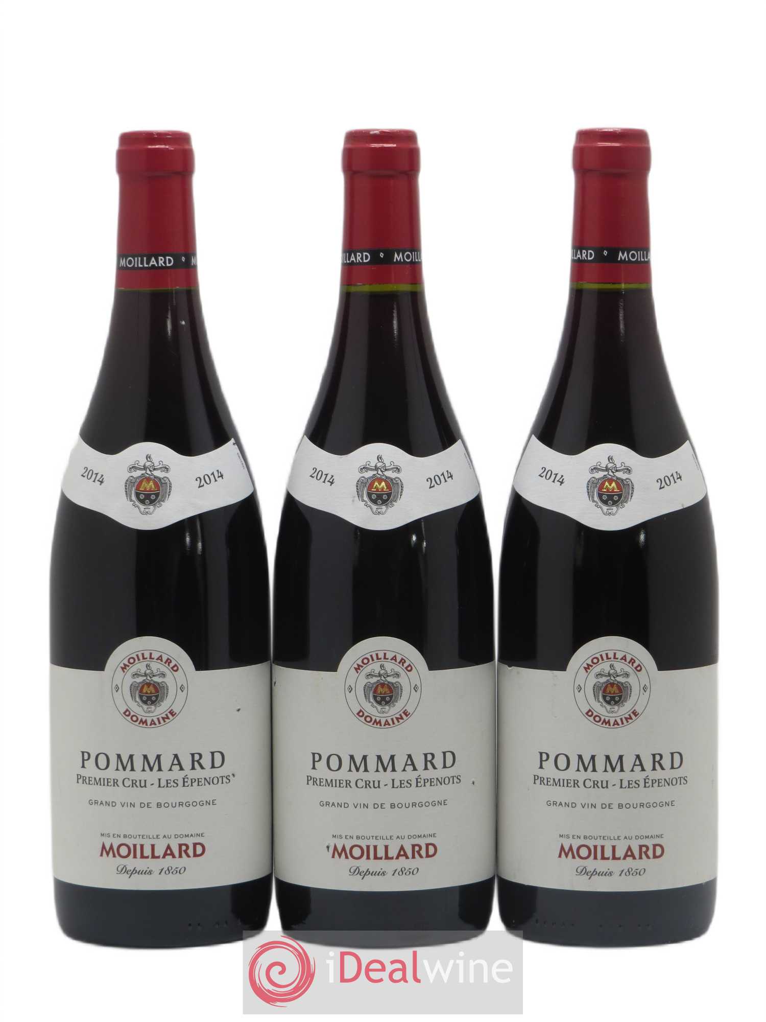 Pommard 1er Cru Les Epenots Domaine Moillard 2014 - Posten von 3 Flaschen - 0
