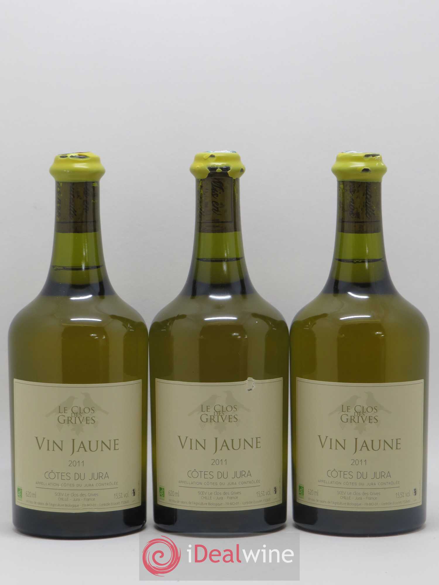 Côtes du Jura Vin Jaune Le Clos Des Grives 2011 - Lotto di 3 bottiglie - 0
