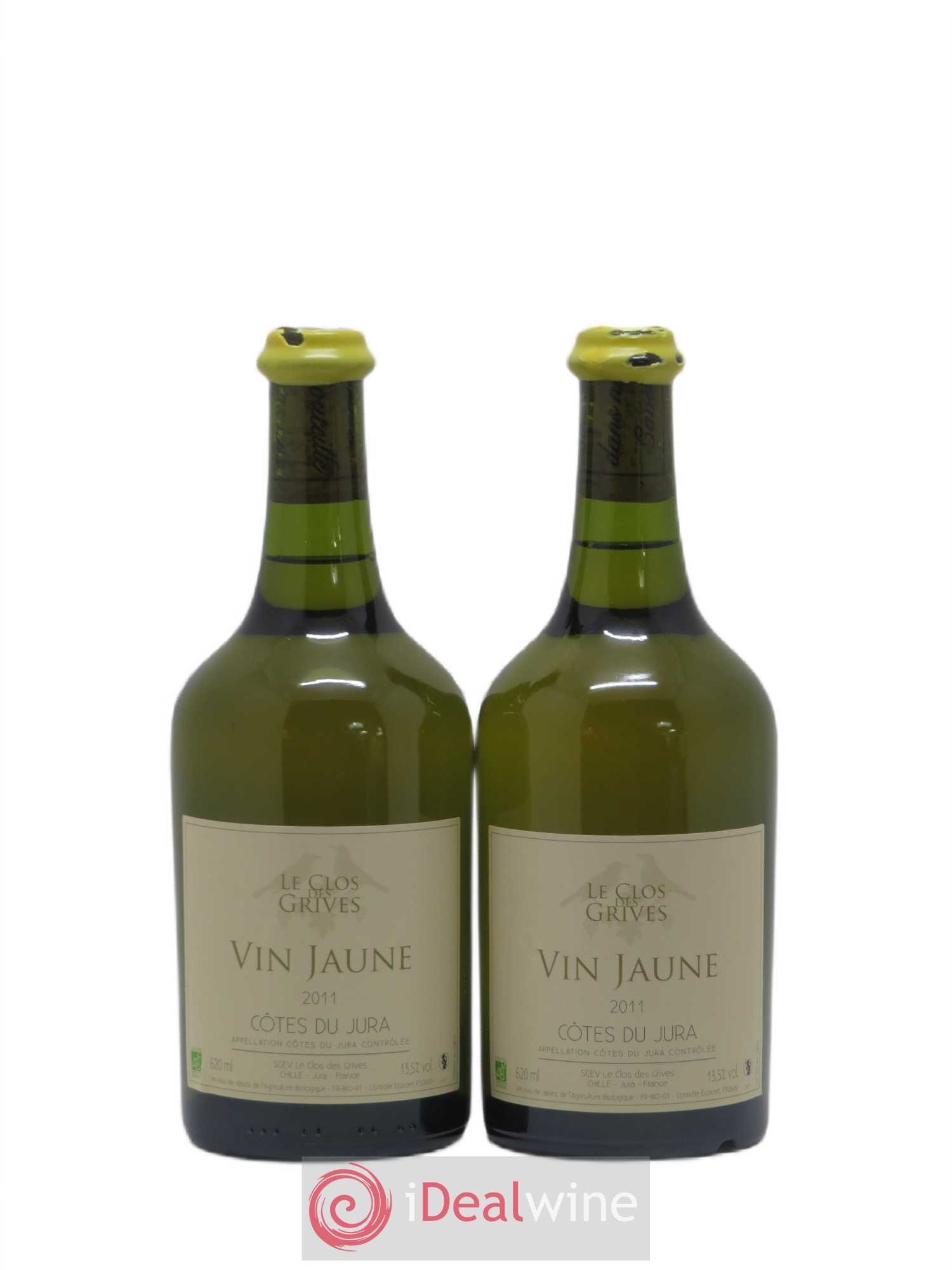 Côtes du Jura Vin Jaune Le Clos Des Grives 2011 - Posten von 2 Flaschen - 0