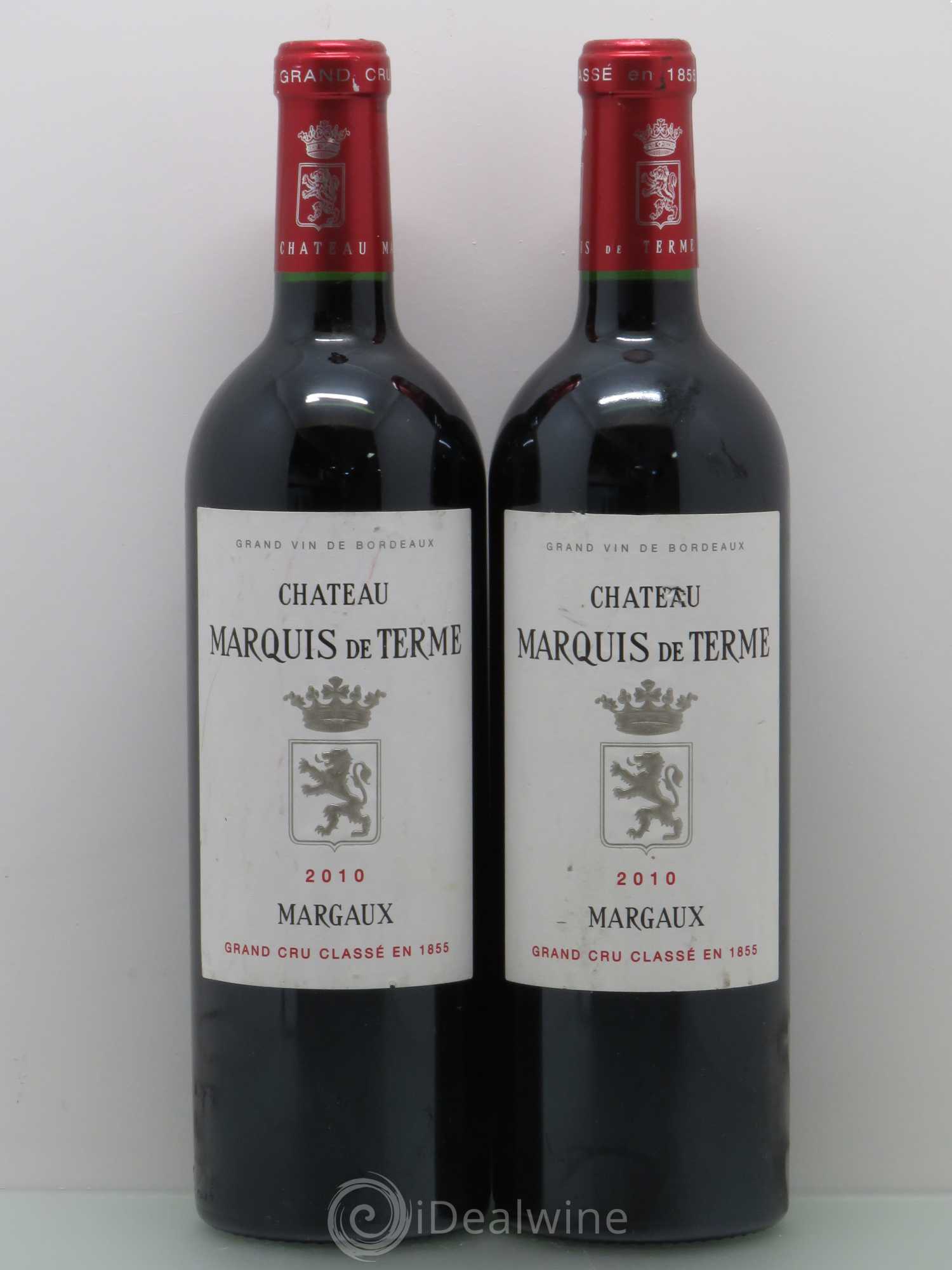 Château Marquis de Terme 4ème Grand Cru Classé 2010 - Lot de 2 bouteilles - 0