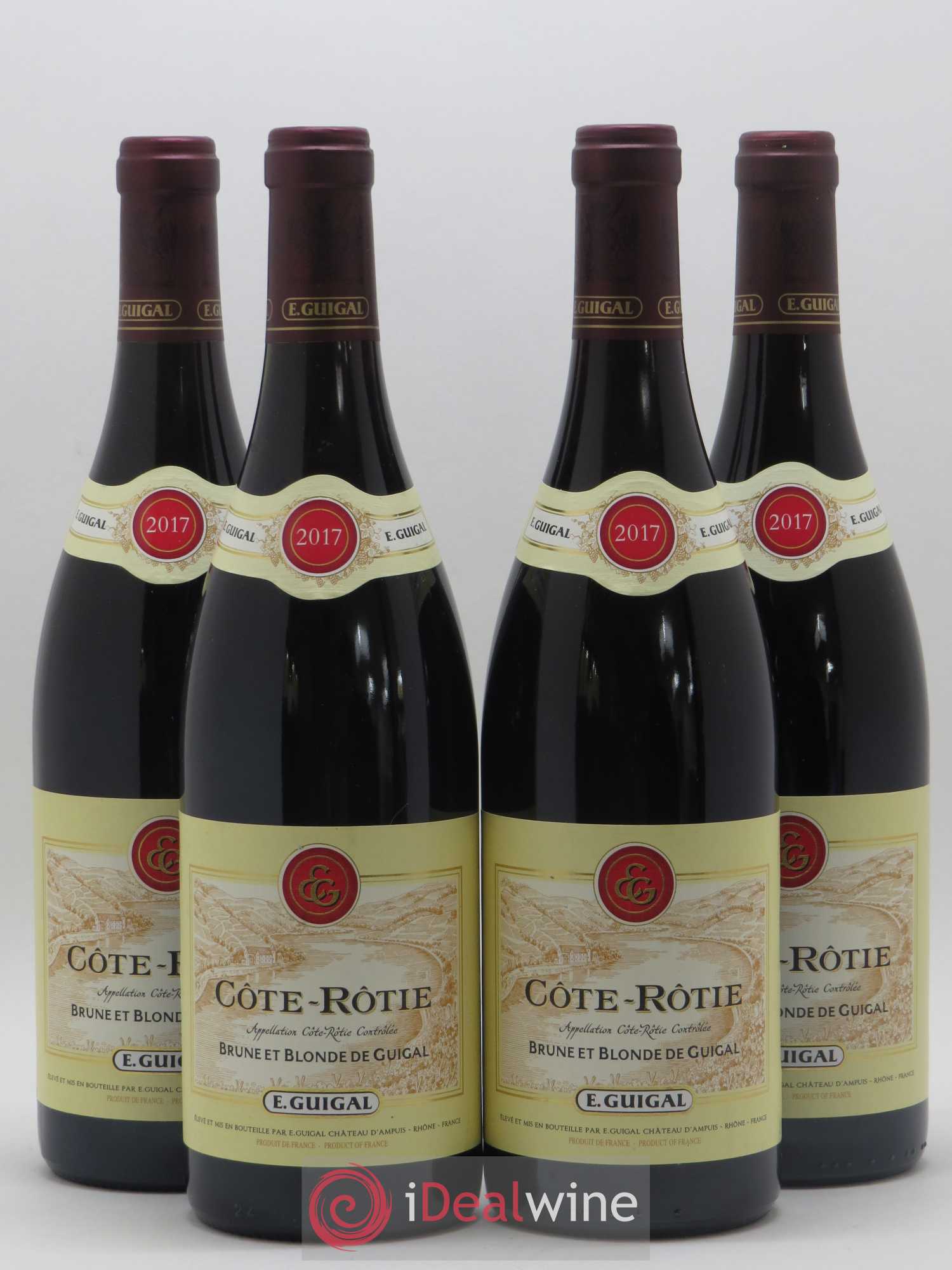 Côte-Rôtie Côtes Brune et Blonde Guigal 2017 - Lot de 4 bouteilles - 0