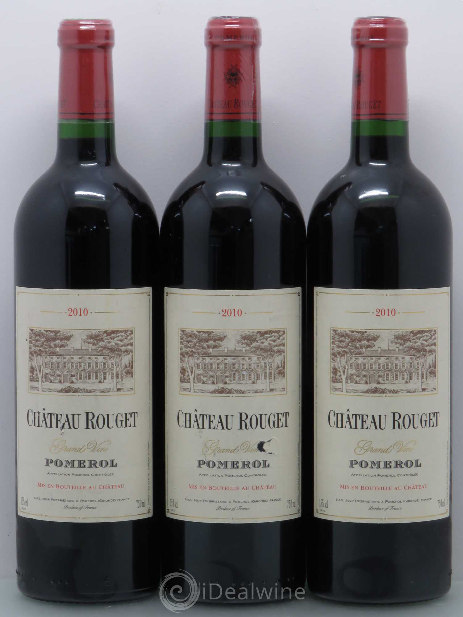 Château Rouget 2010 - Lot of 3 bottles - 0
