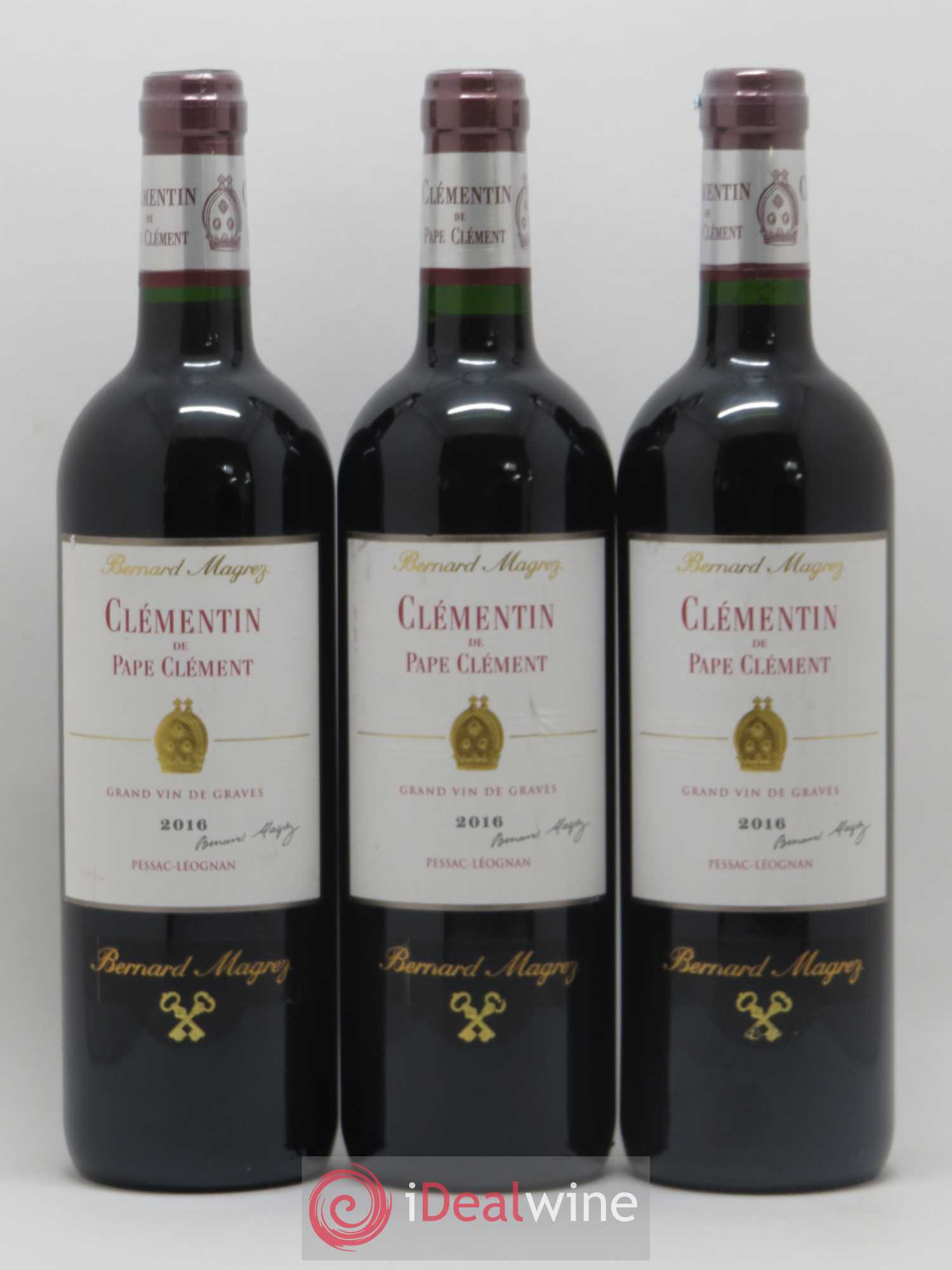 Le Clémentin de Pape Clément Second Vin (sans prix de réserve) 2016 - Lot de 3 bouteilles - 0