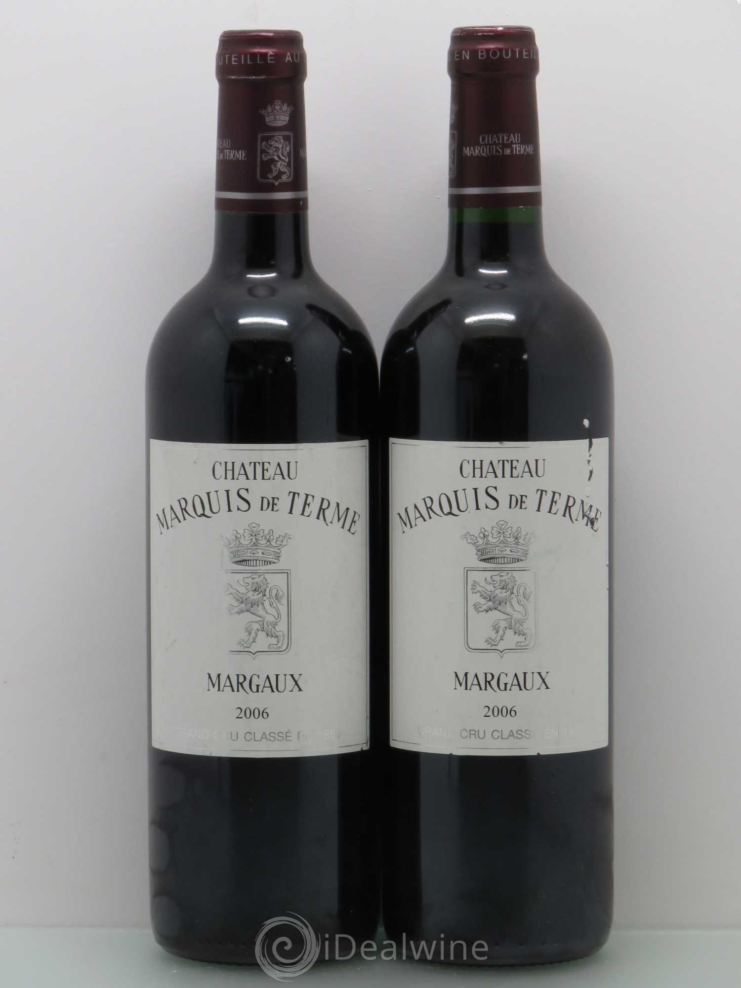 Château Marquis de Terme 4ème Grand Cru Classé 2006 - Lot de 2 bouteilles - 0