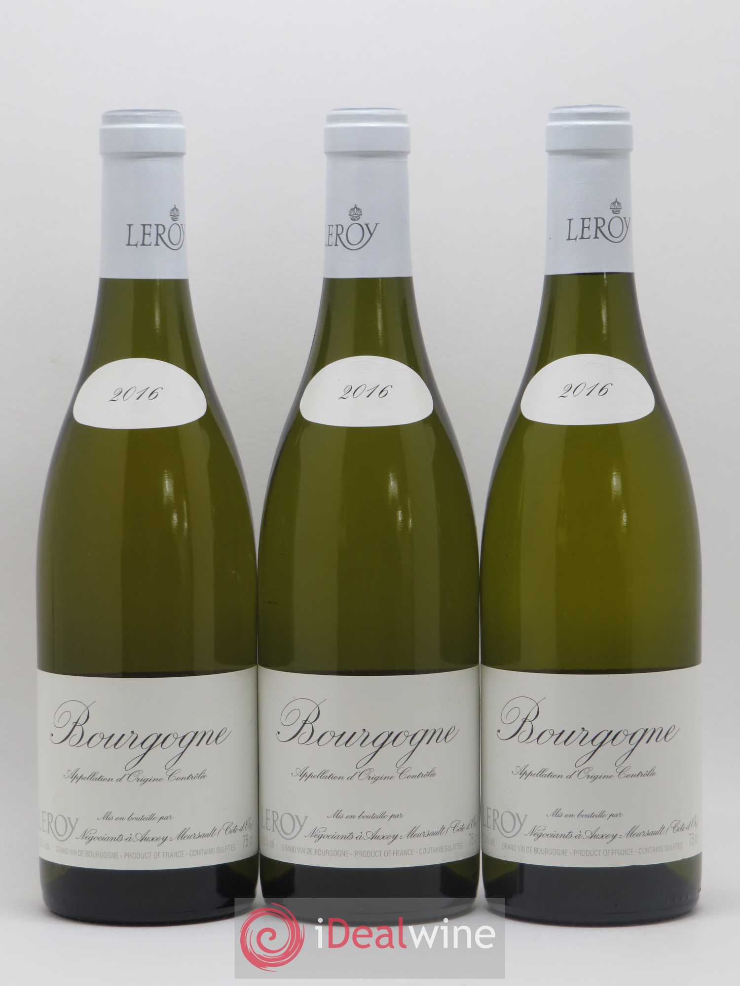 Bourgogne Leroy SA 2016 - Lot de 3 bouteilles - 0