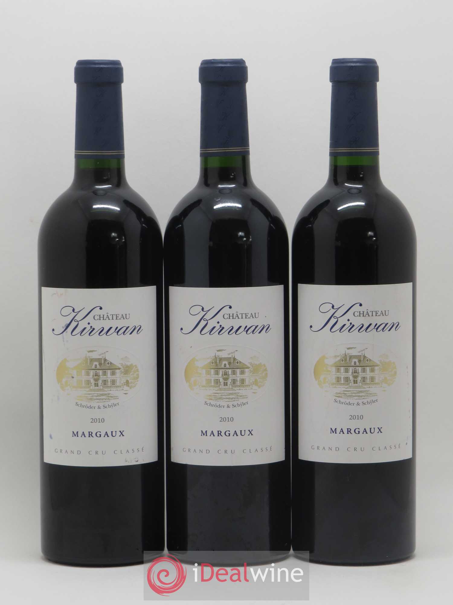 Château Kirwan 3ème Grand Cru Classé 2010 - Lot de 3 bouteilles - 0