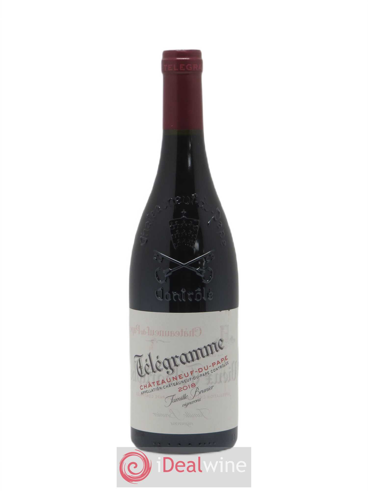 Châteauneuf-du-Pape Télégramme Vignobles Brunier 2018 - Lot de 1 bouteille - 0