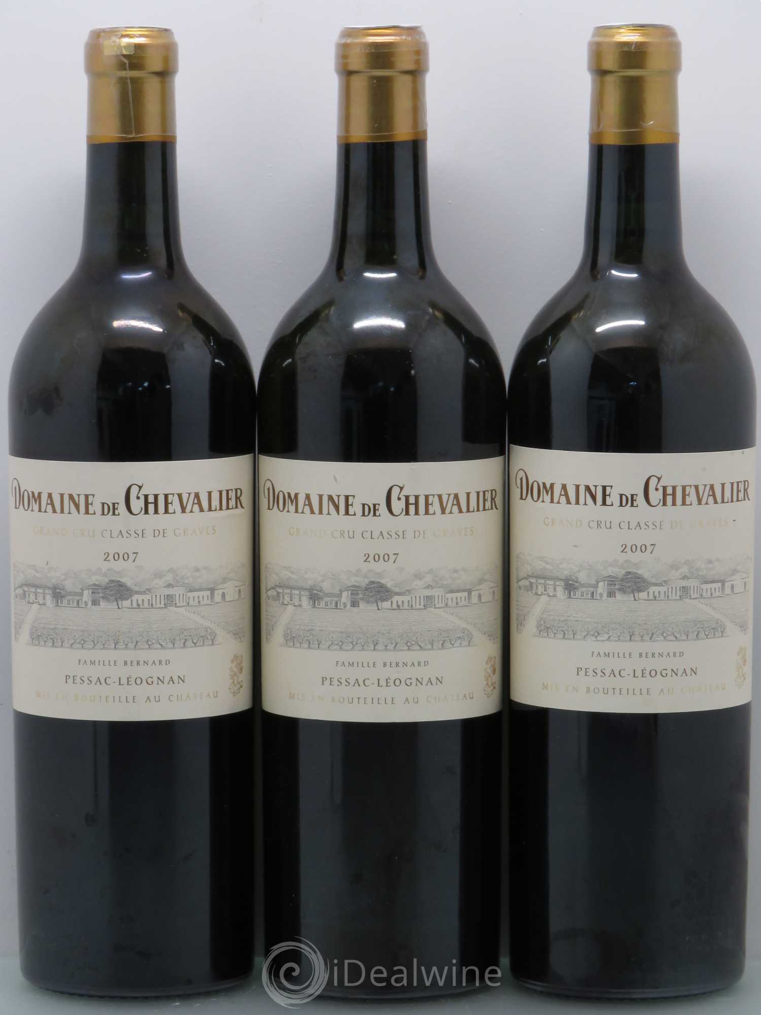 Domaine de Chevalier Cru Classé de Graves 2007 - Lot de 3 bouteilles - 0