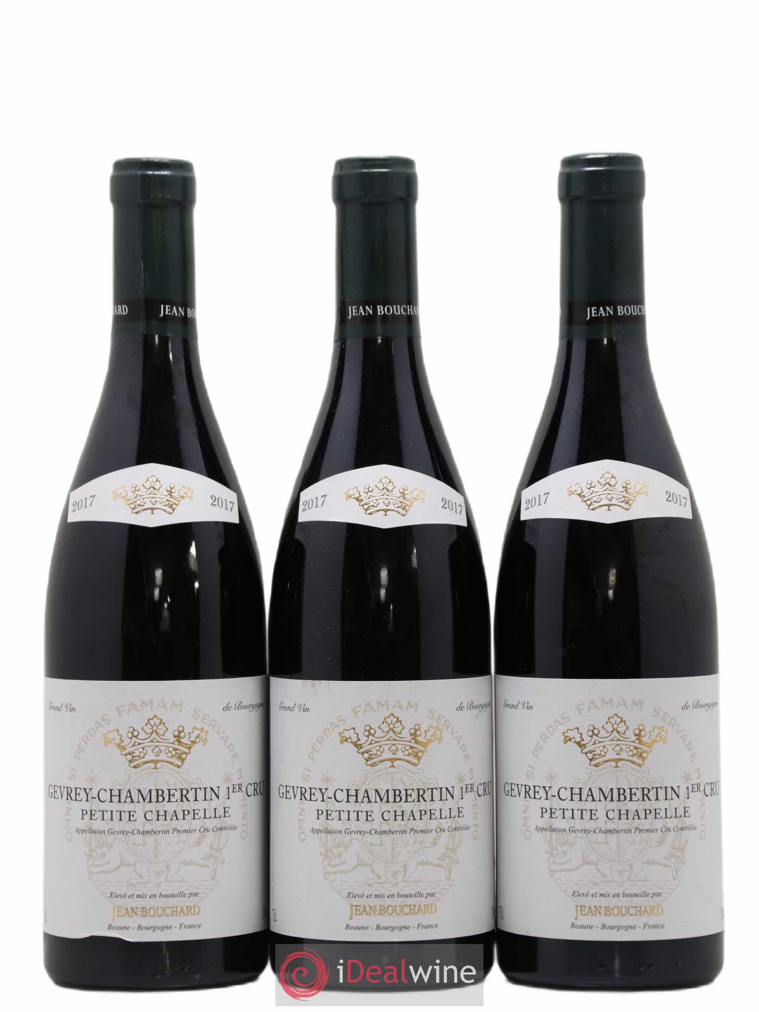 Gevrey-Chambertin 1er Cru La Petite Chapelle Domaine Jean Bouchard (sans prix de réserve) 2017 - Posten von 3 Flaschen - 0