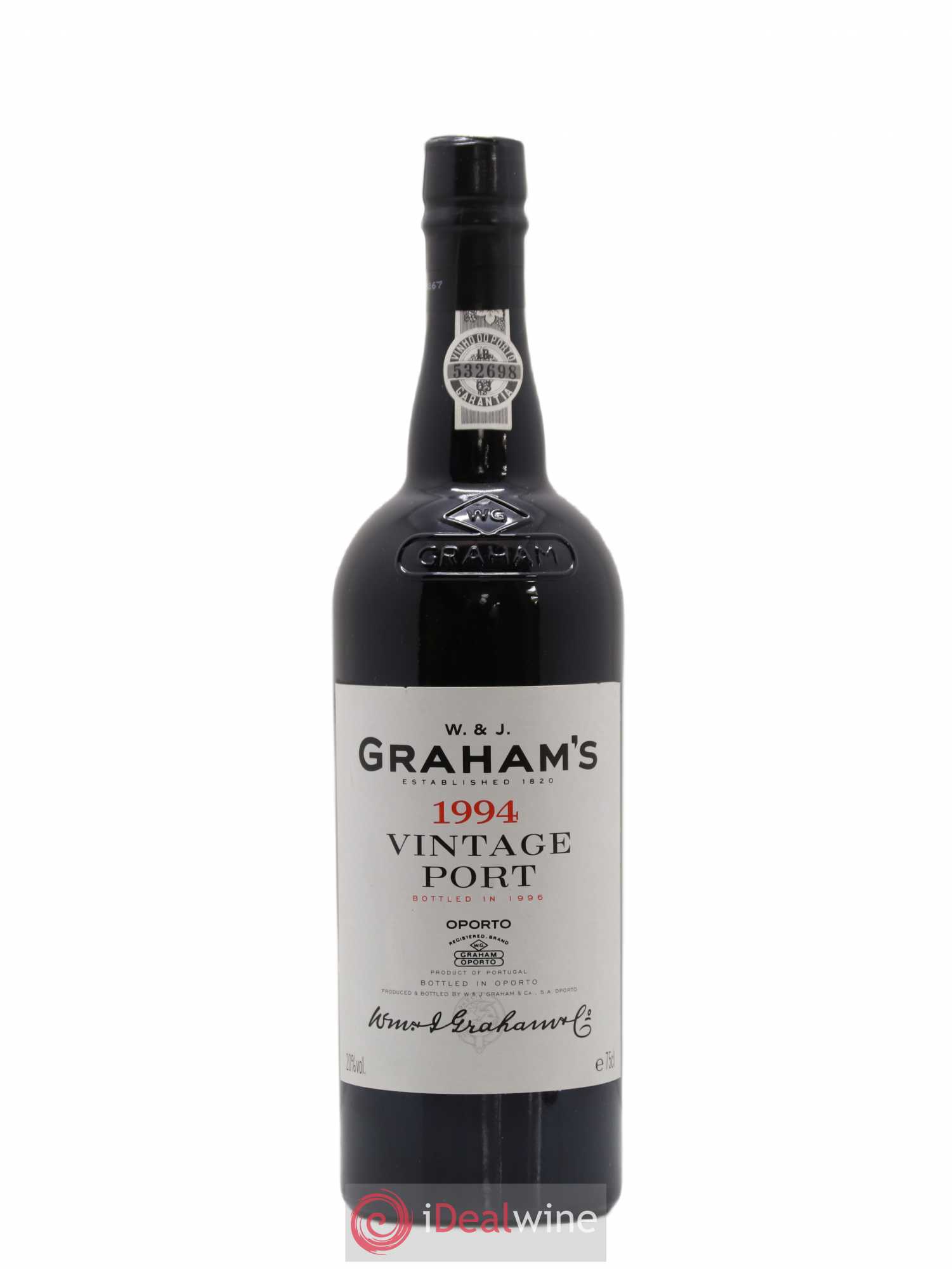 Porto W&J Graham' Vintage 1994 - Lot de 1 bouteille - 0