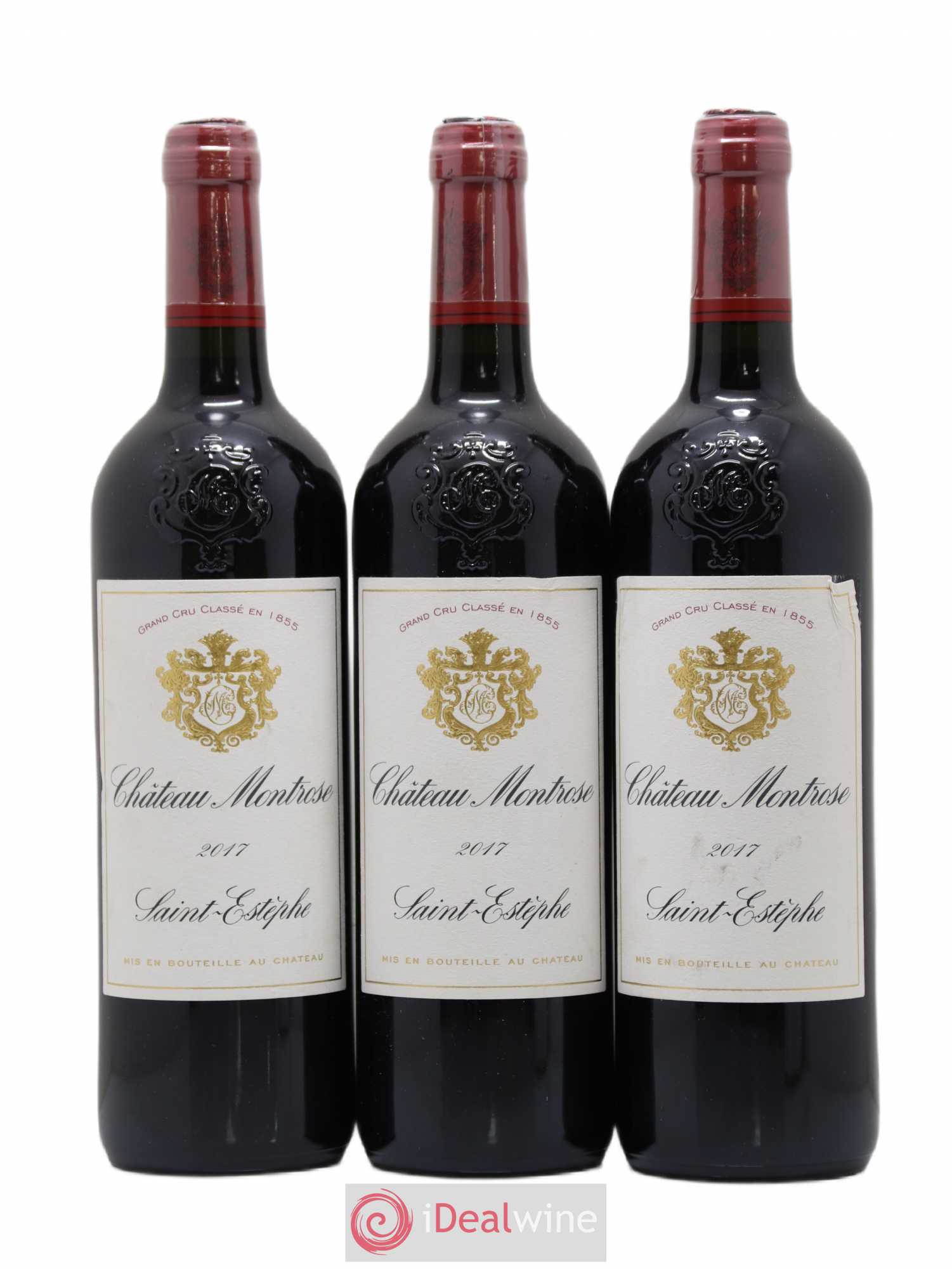 Château Montrose 2ème Grand Cru Classé 2017 - Lot de 3 bouteilles - 0