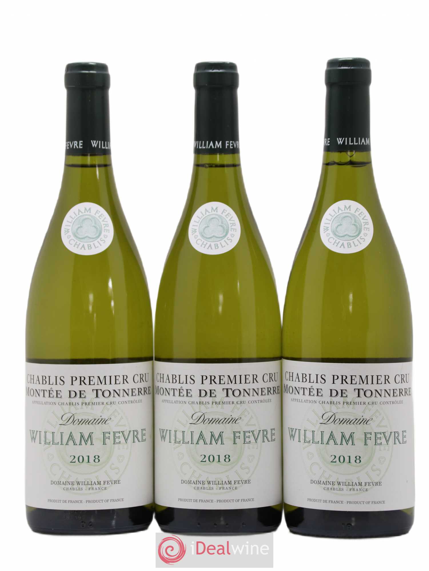 Chablis 1er Cru Montée de Tonnerre William Fèvre 2018 - Lot de 3 bouteilles - 0