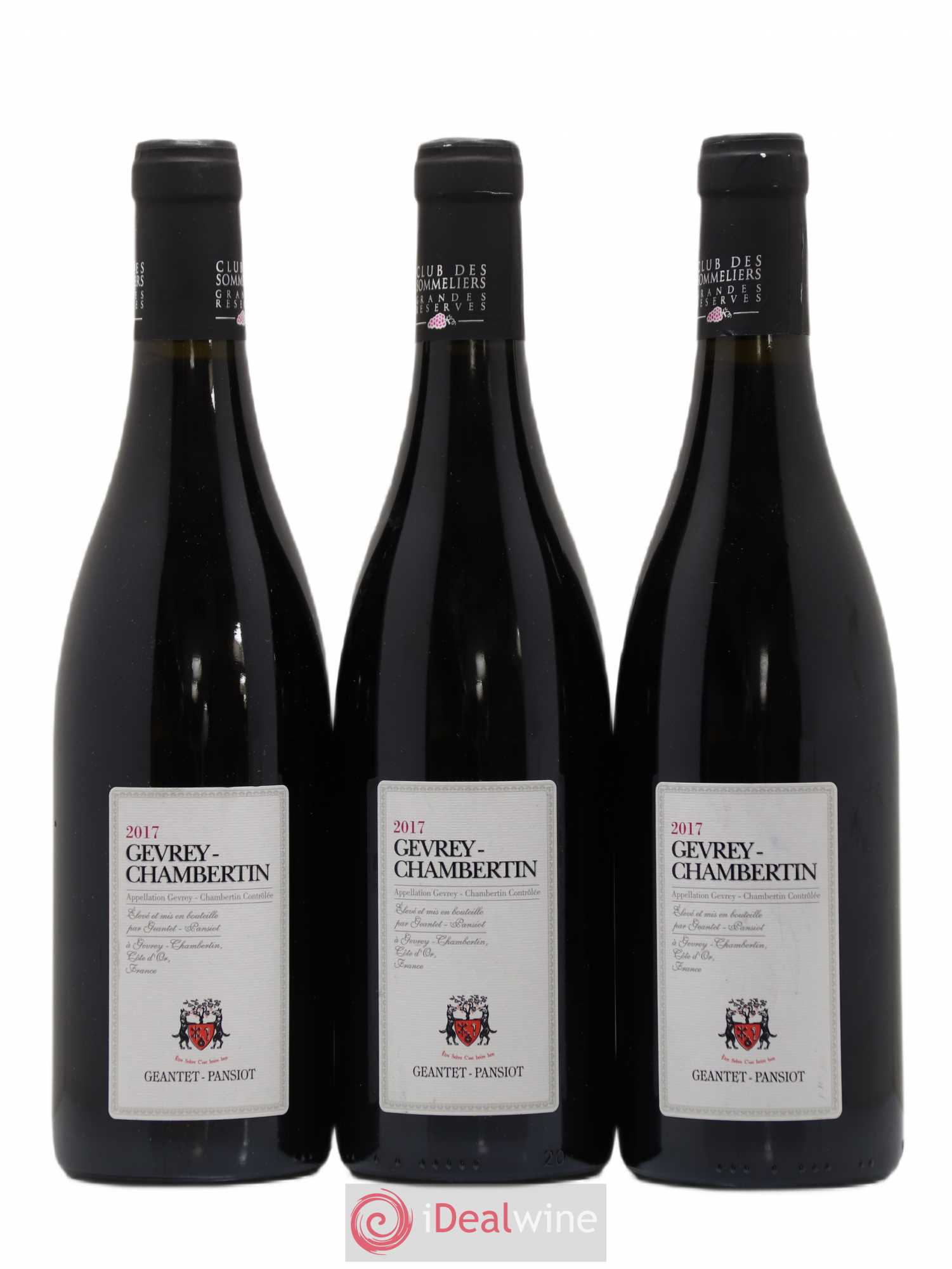 Gevrey-Chambertin Geantet-Pansiot Club des Sommeliers 2017 - Posten von 3 Flaschen - 0