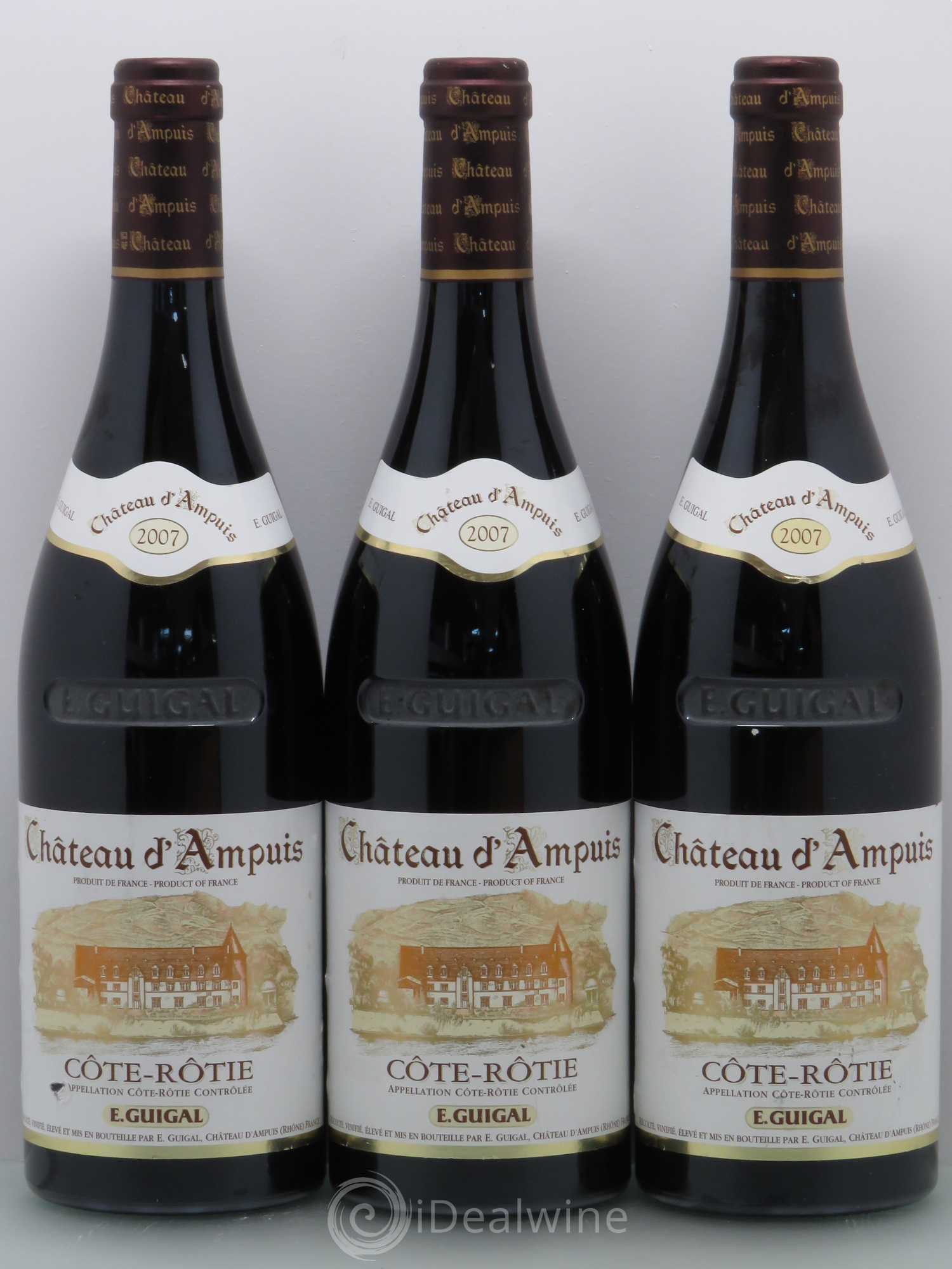 Côte-Rôtie Château d'Ampuis Guigal 2007 - Lot de 3 bouteilles - 0