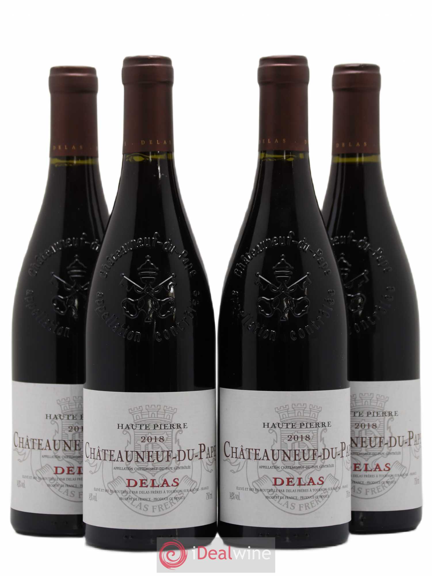 Châteauneuf-du-Pape Haute Pierre Delas 2018 - Lot de 4 bouteilles - 0