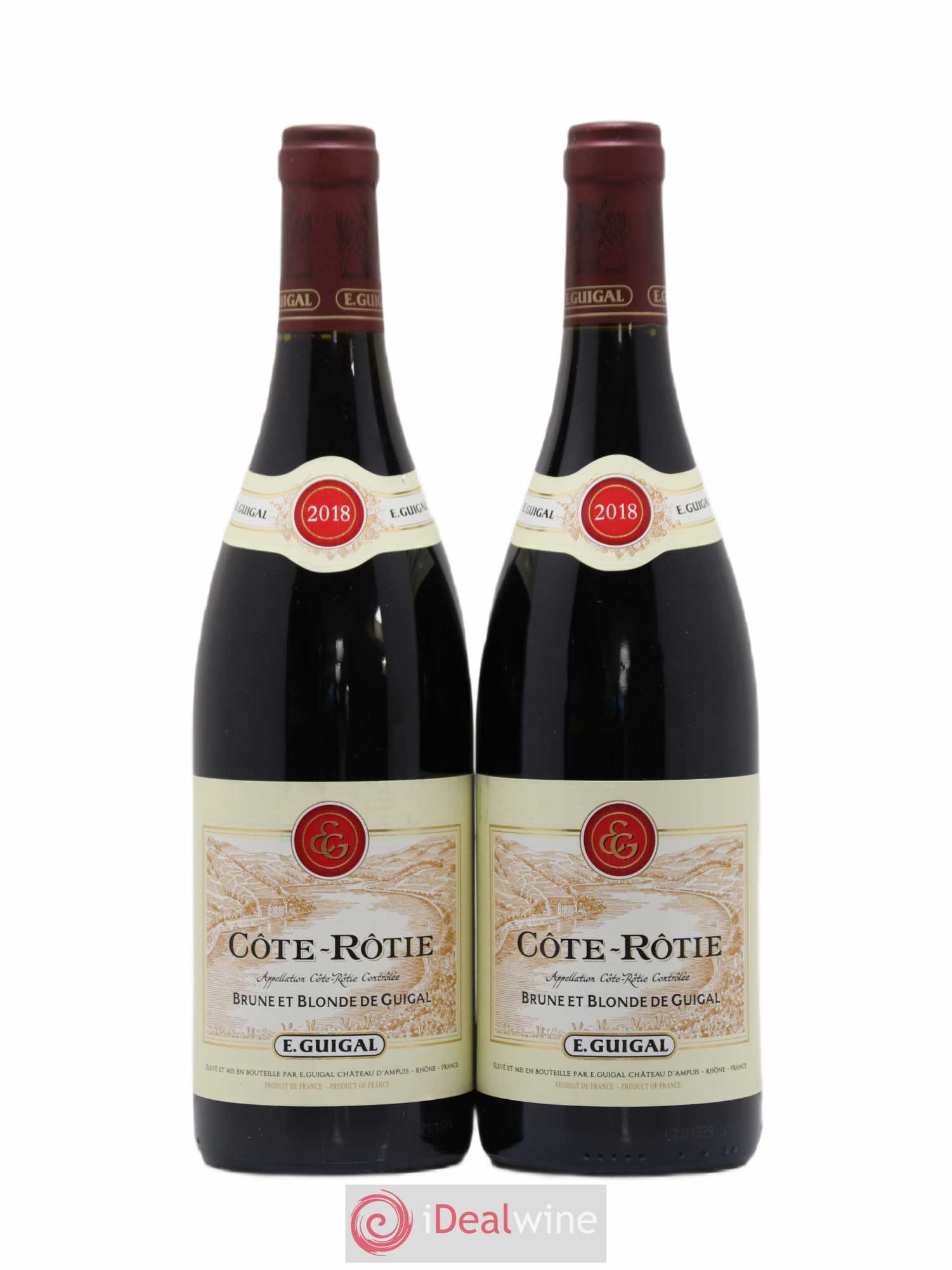 Côte-Rôtie Côtes Brune et Blonde Guigal 2018 - Lot de 2 bouteilles - 0