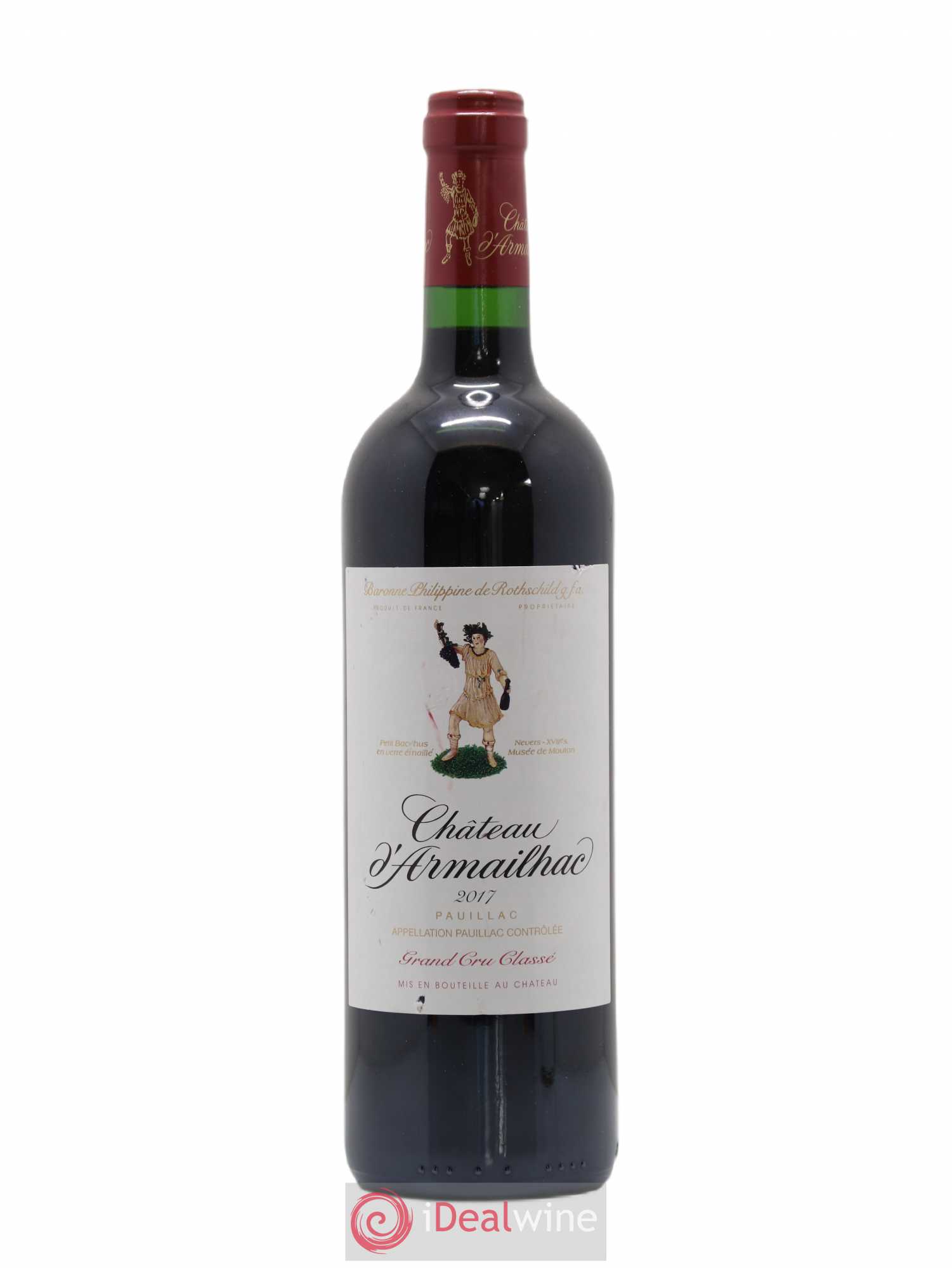 Château d' Armailhac - Mouton Baron(ne) Philippe 5ème Grand Cru Classé 2017 - Lot de 1 bouteille - 0