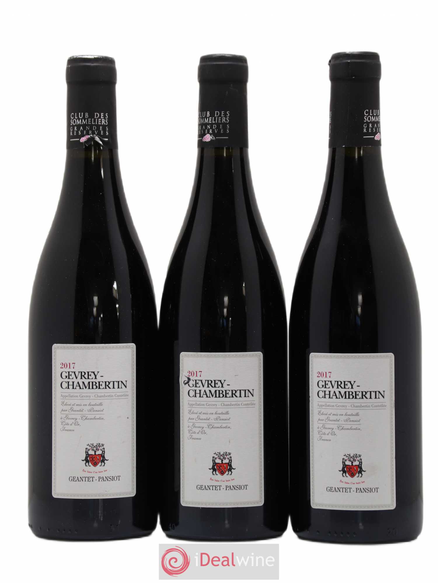 Gevrey-Chambertin Geantet-Pansiot Club des Sommeliers 2017 - Posten von 3 Flaschen - 0