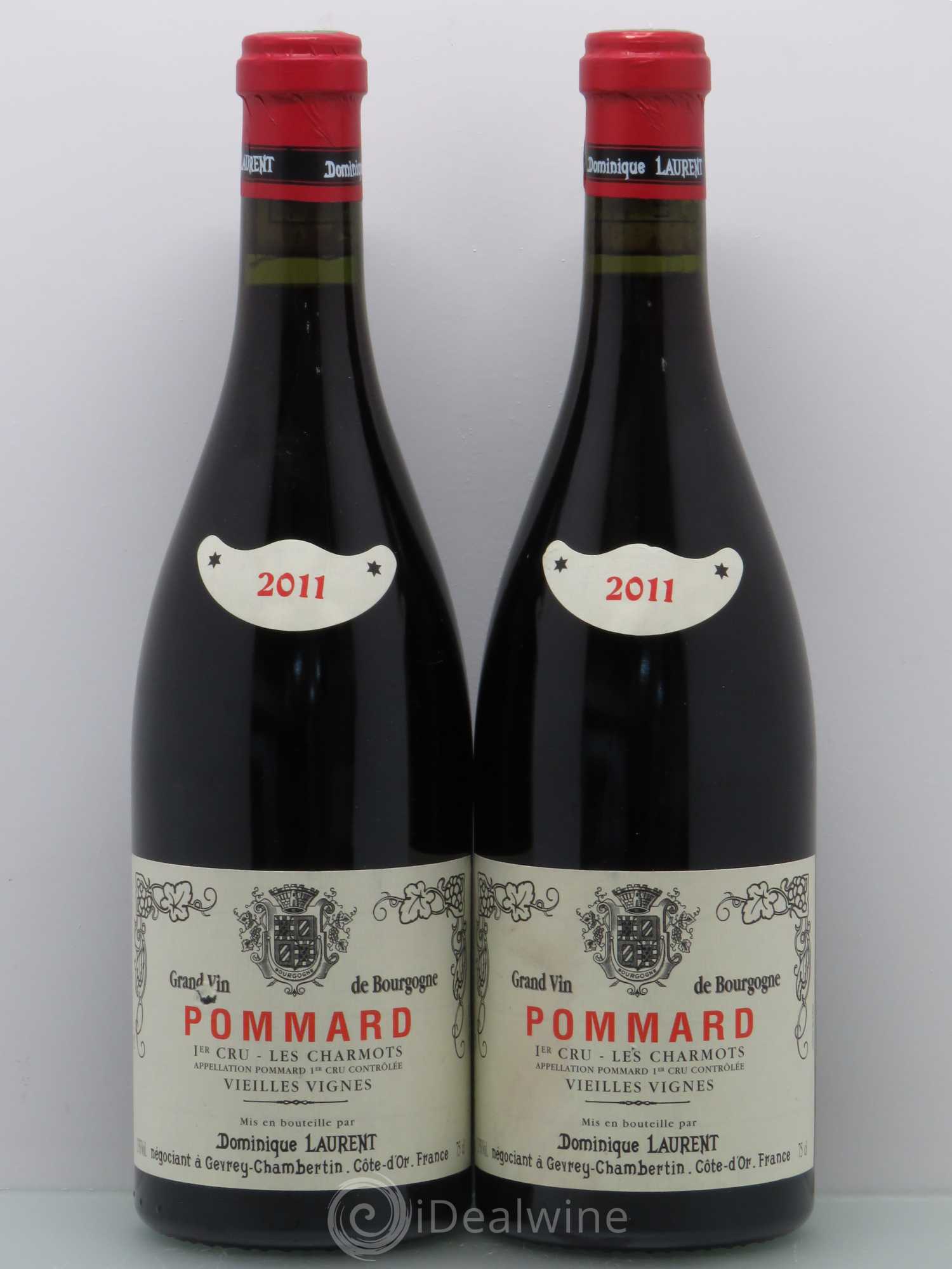 Pommard 1er Cru Les Charmots Dominique Laurent 2011 - Lot de 2 bouteilles - 0