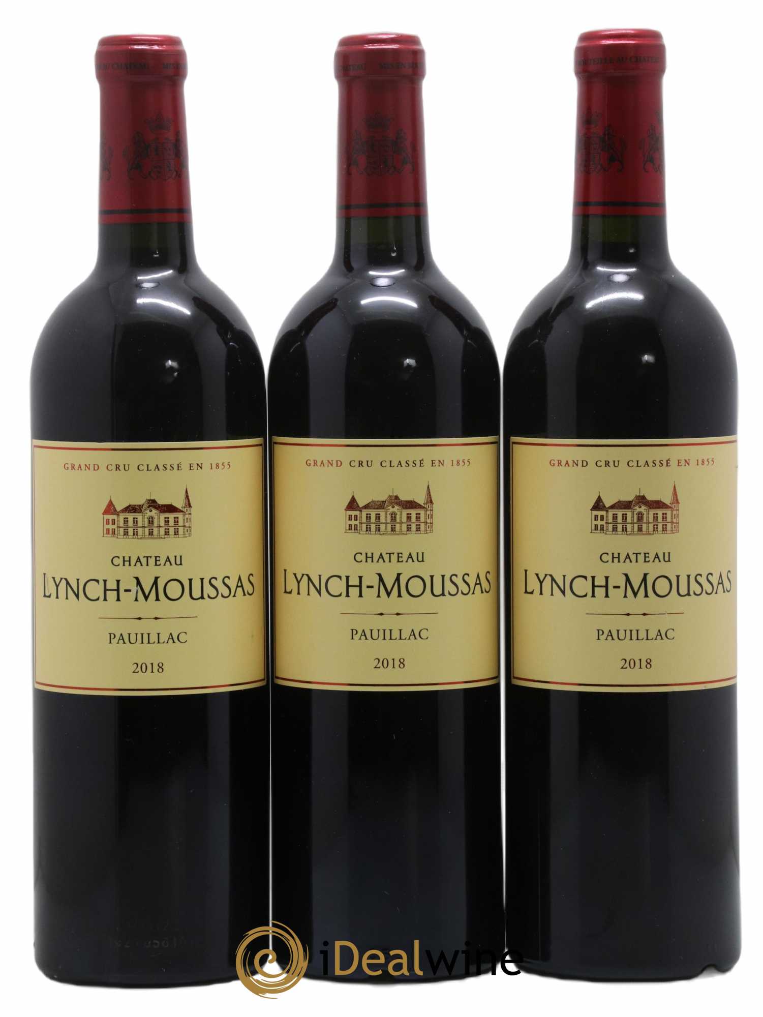 Château Lynch Moussas 5ème Grand Cru Classé 2018 - Lot de 3 bouteilles - 0