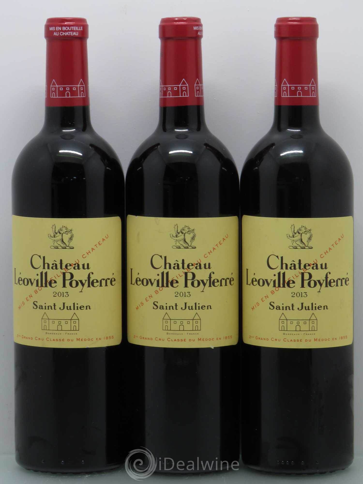 Château Léoville Poyferré 2ème Grand Cru Classé 2013 - Lot de 3 bouteilles - 0