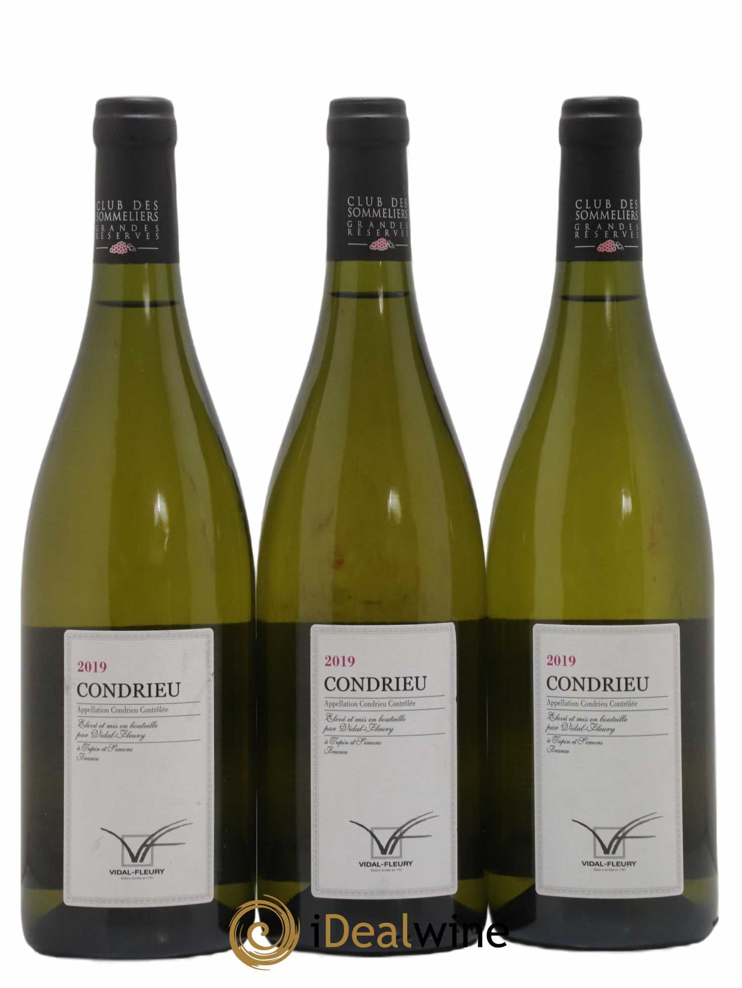 Condrieu Vidal Fleury Club des Sommeliers Grandes Réserves 2019 - Posten von 3 Flaschen - 0