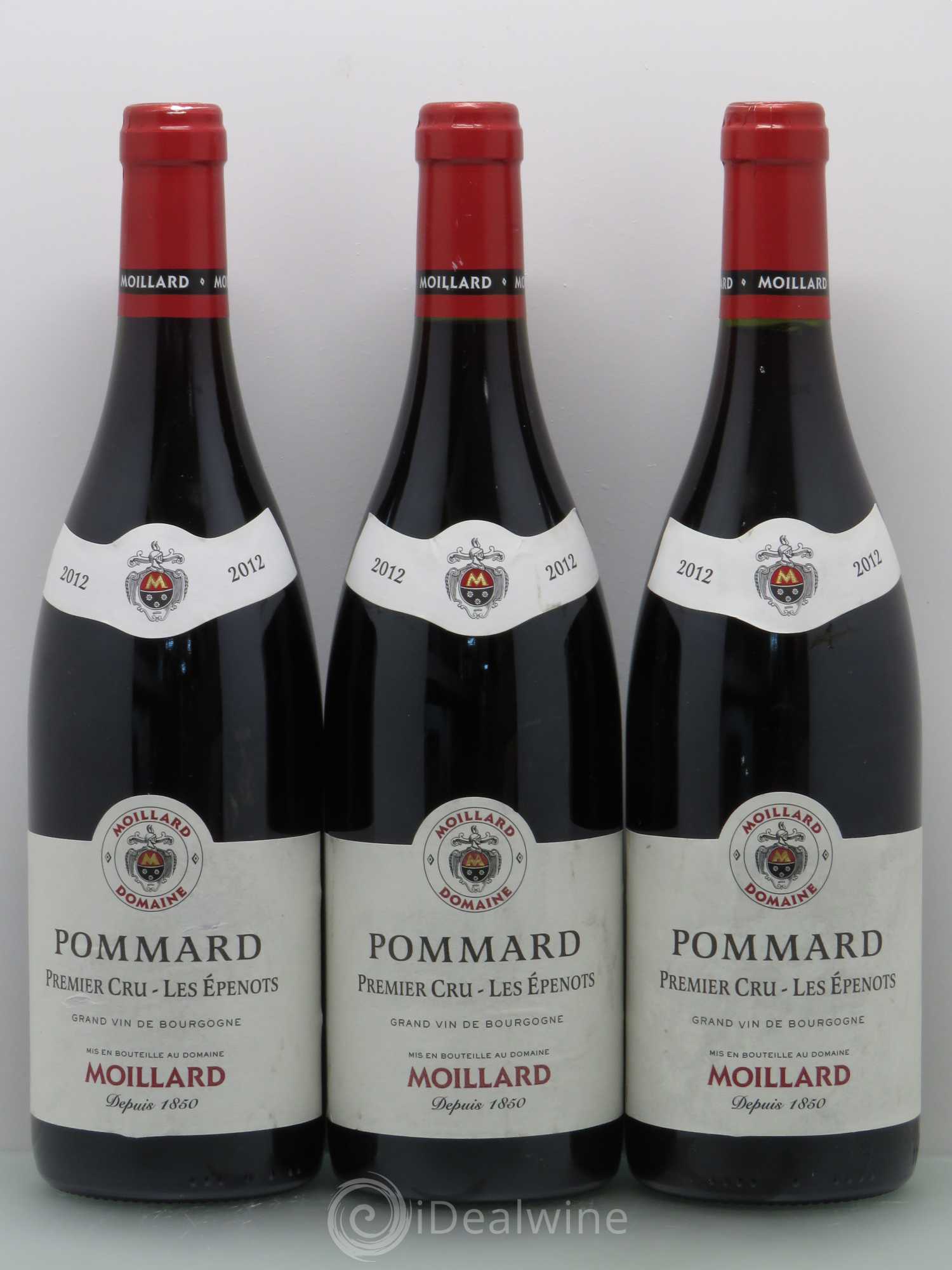 Pommard 1er Cru Les Epenots Domaine Moillard 2012 - Posten von 3 Flaschen - 0