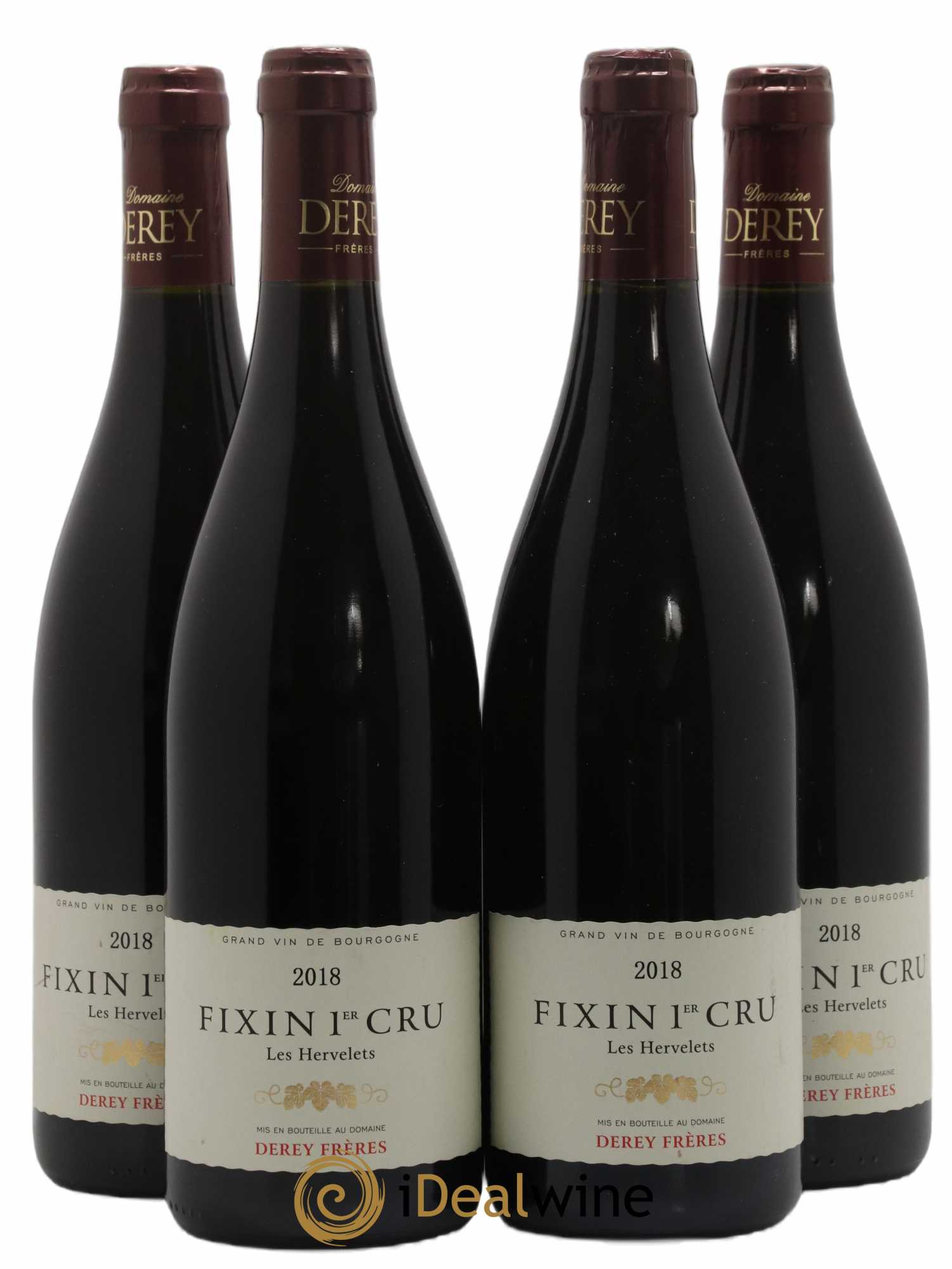 Fixin 1er Cru Les Hervelets domaine Derey Frères 2018 - Posten von 4 Flaschen - 0
