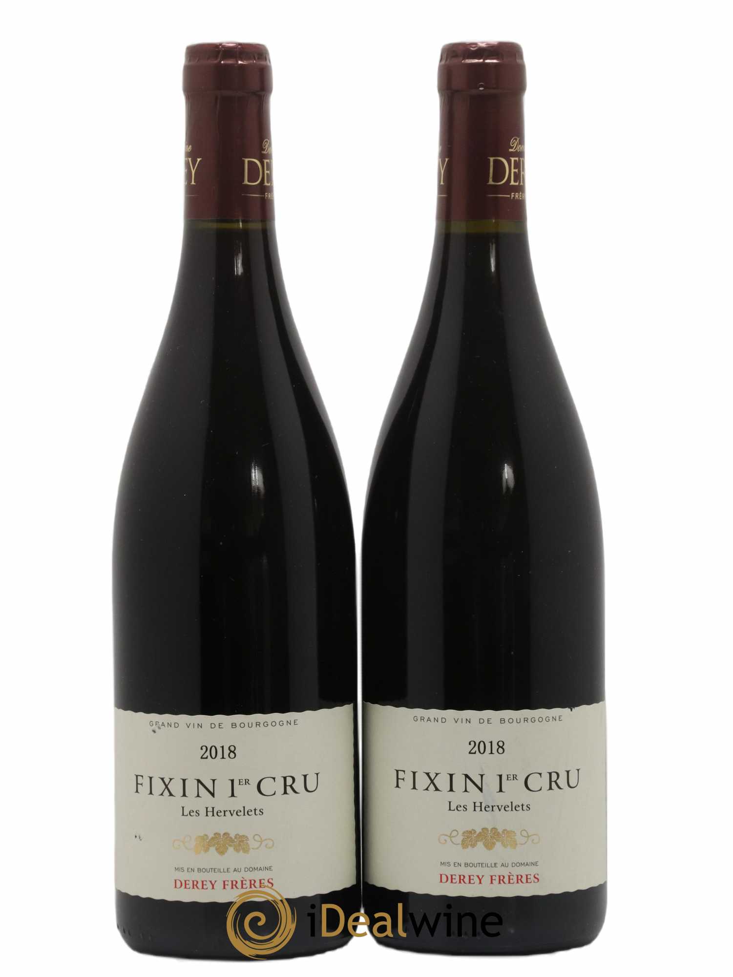 Fixin 1er Cru Les Hervelets domaine Derey Frères 2018 - Posten von 2 Flaschen - 0