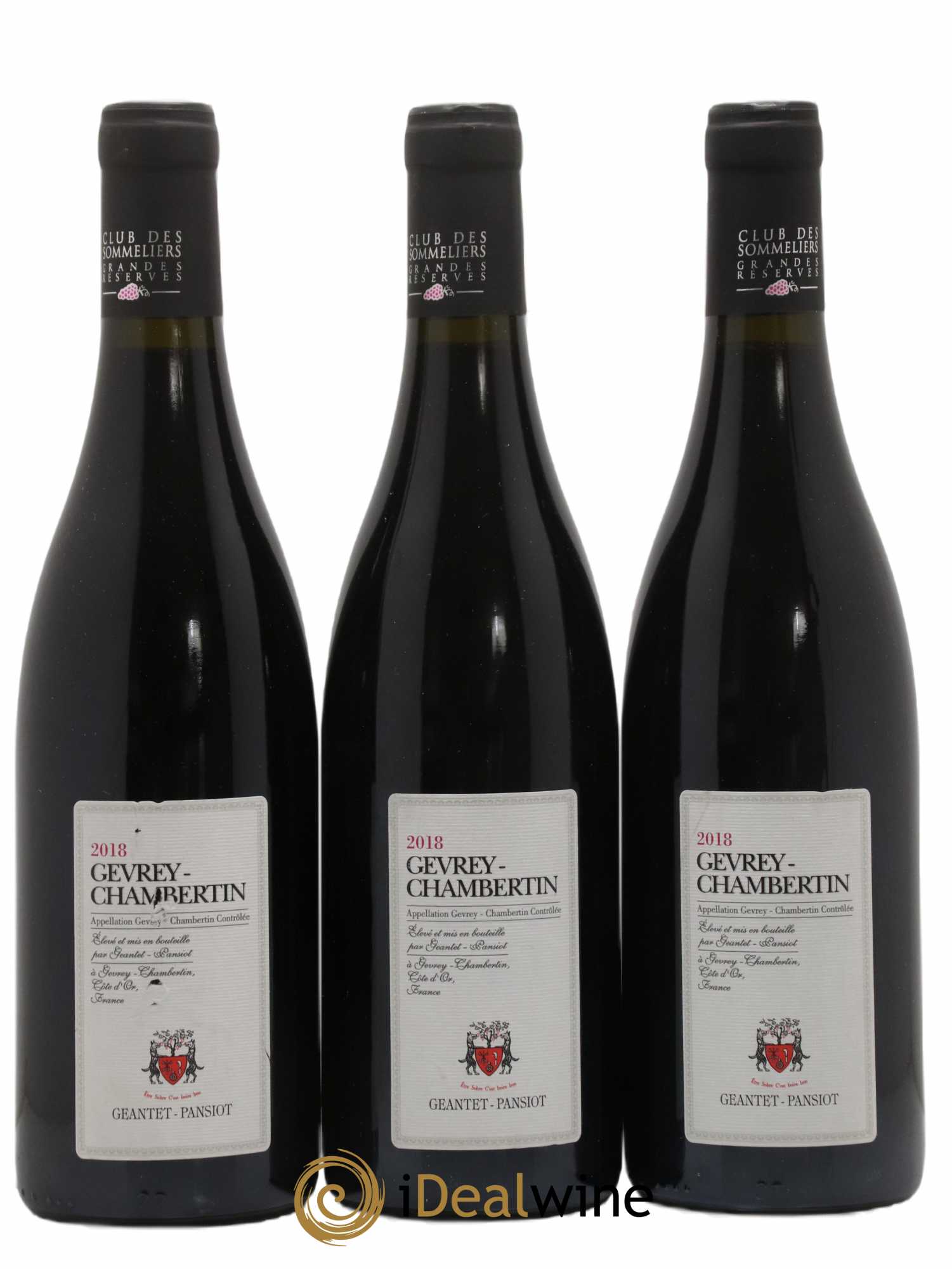 Gevrey-Chambertin Geantet-Pansiot 2018 - Posten von 3 Flaschen - 0