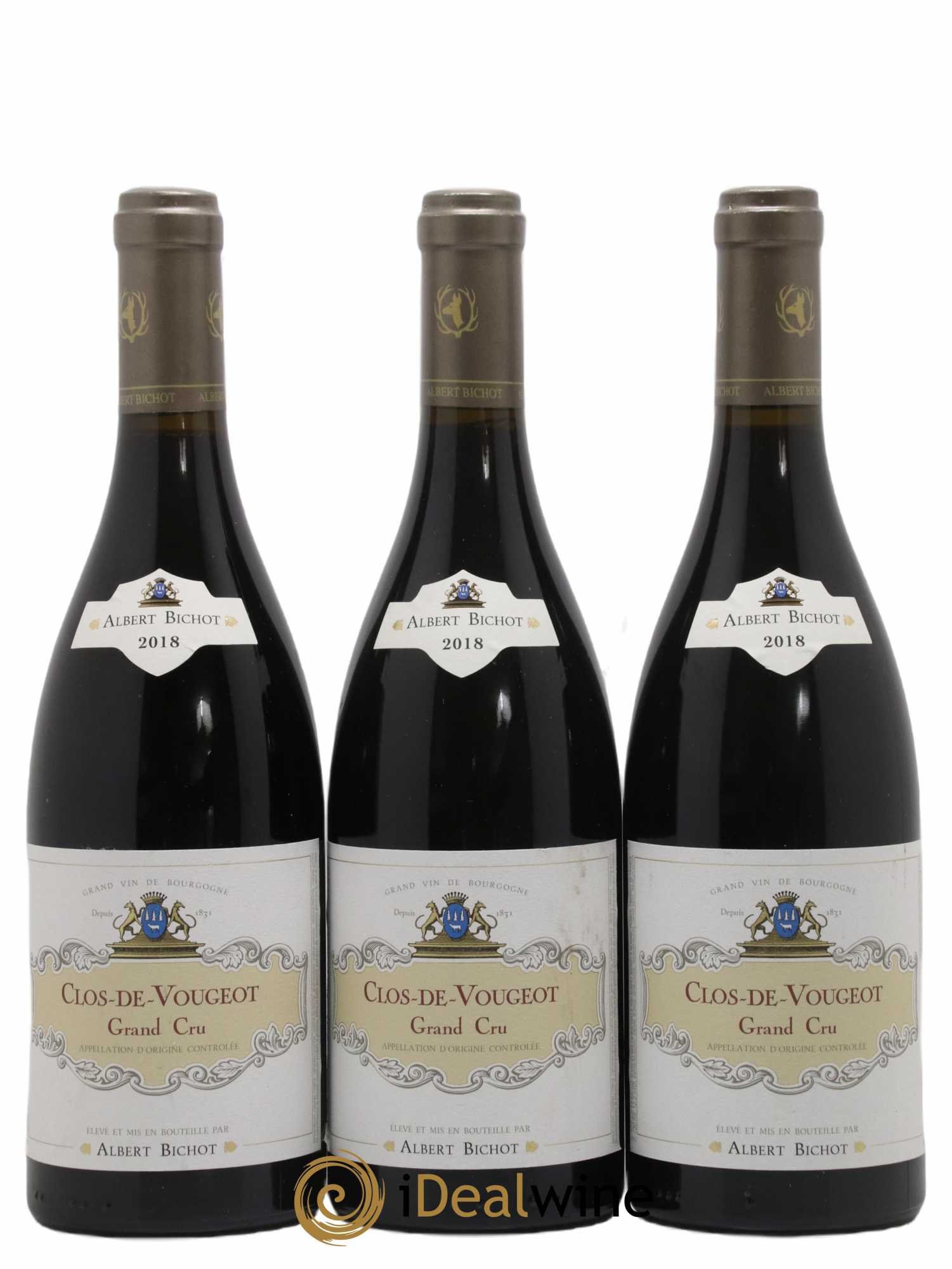 Clos de Vougeot Grand Cru Clos Frantin - Albert Bichot 2018 - Lot de 3 bouteilles - 0