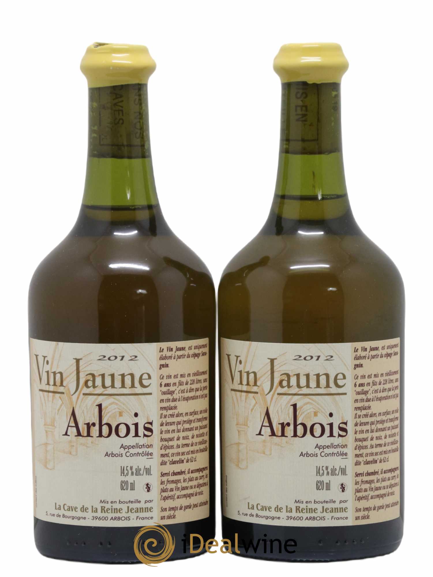 Arbois Vin Jaune La cave de la Reine Jeanne 2012 - Posten von 2 Flaschen - 0