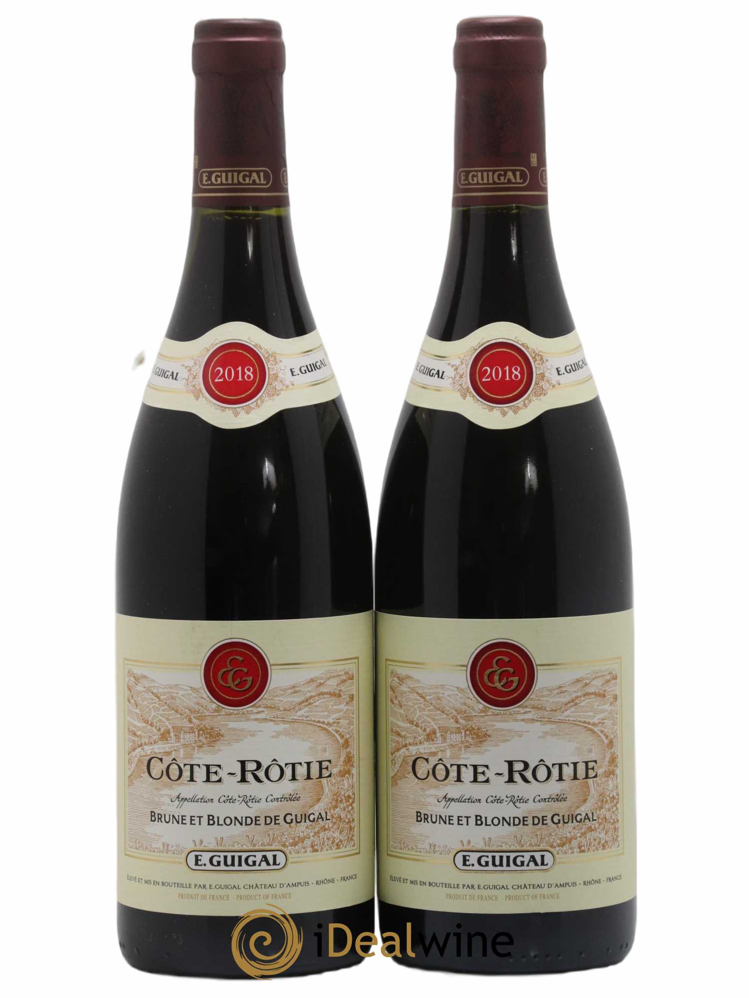 Côte-Rôtie Côtes Brune et Blonde Guigal 2018 - Lot de 2 bouteilles - 0