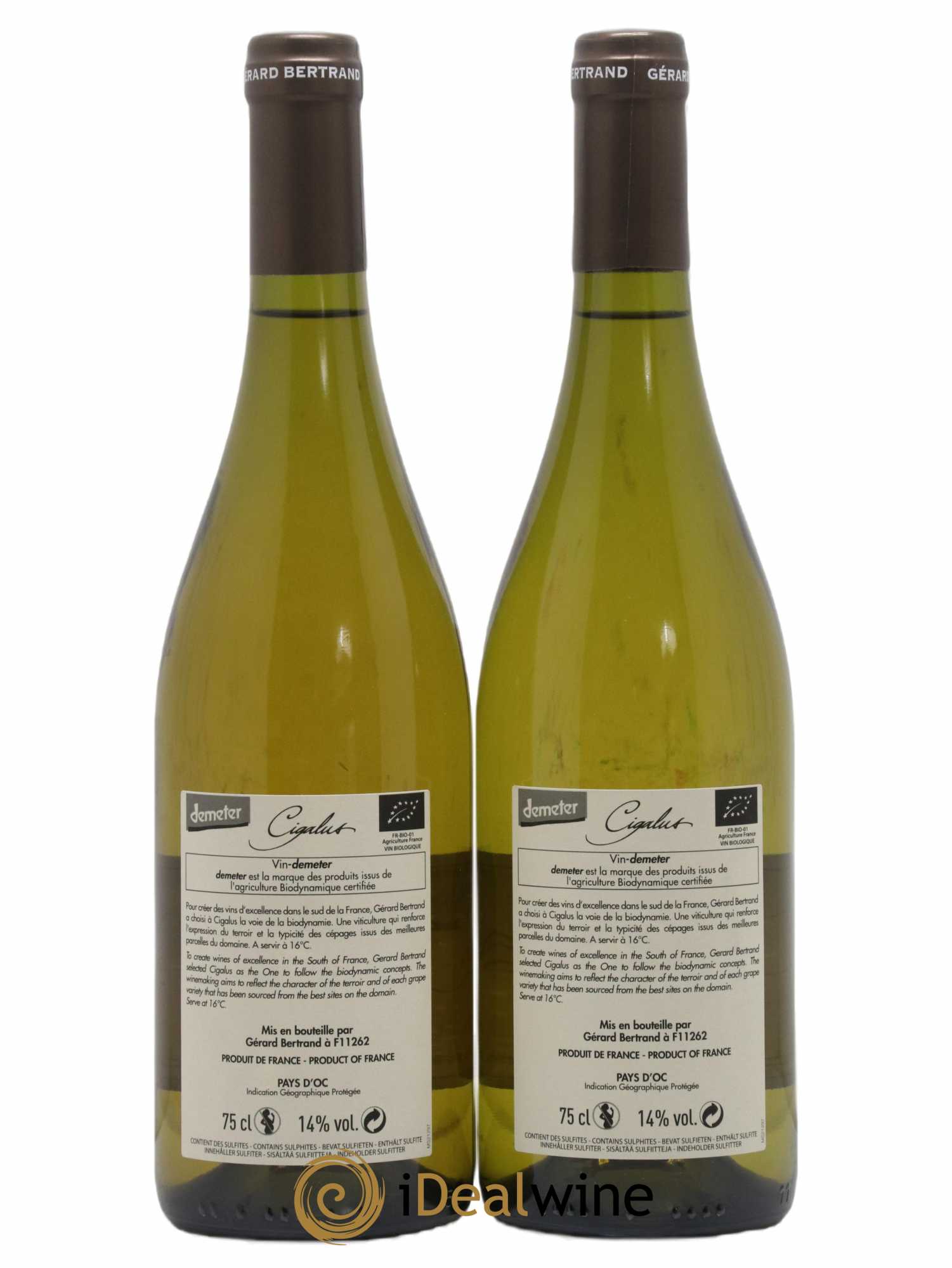 Pays d'Oc Cigalus domaine Gérard Bertrand 2018 - Posten von 2 Flaschen - 1