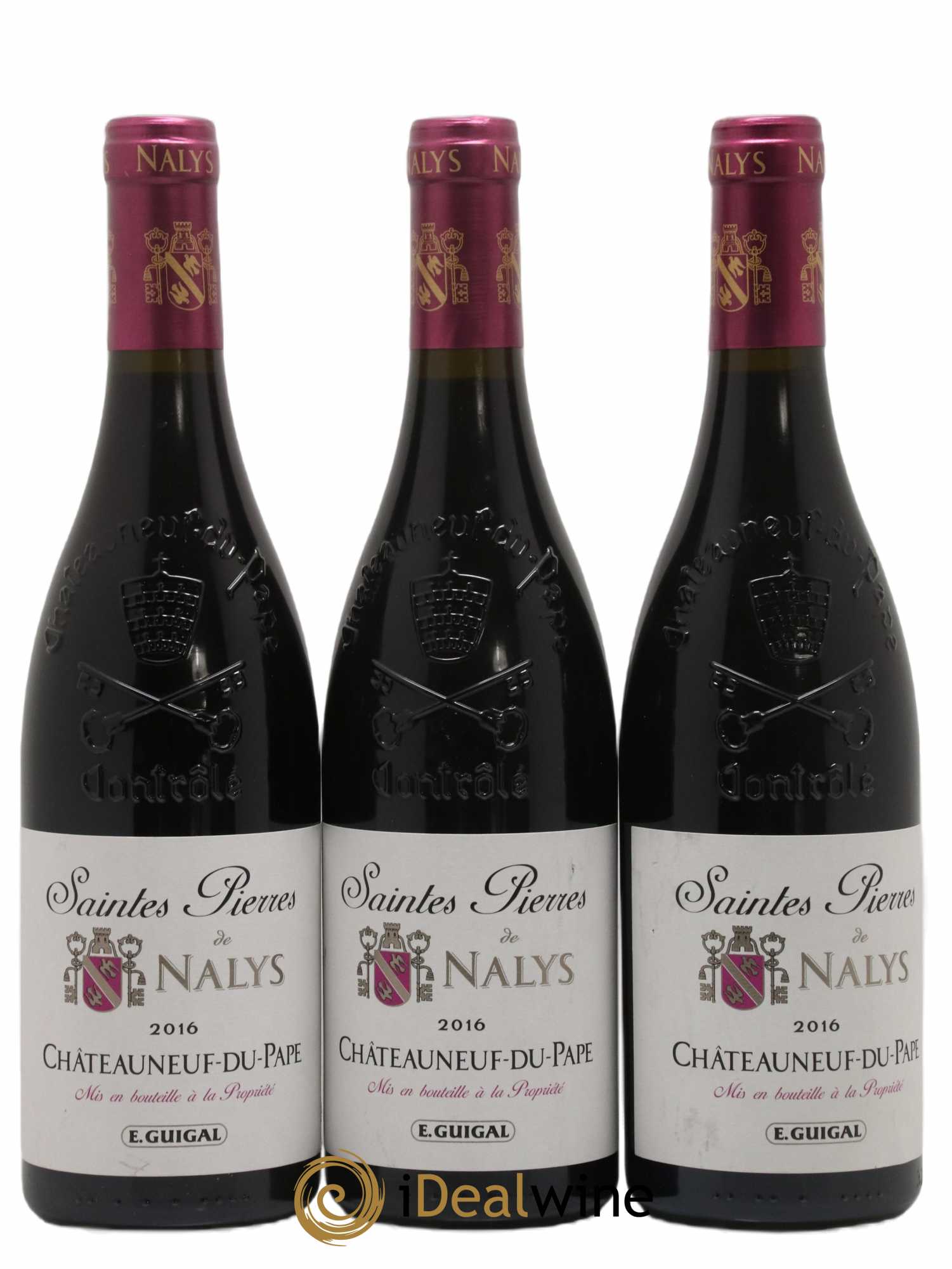 Châteauneuf-du-Pape Saintes Pierres de Nalys Château de Nalys 2016 - Lot of 3 bottles - 0