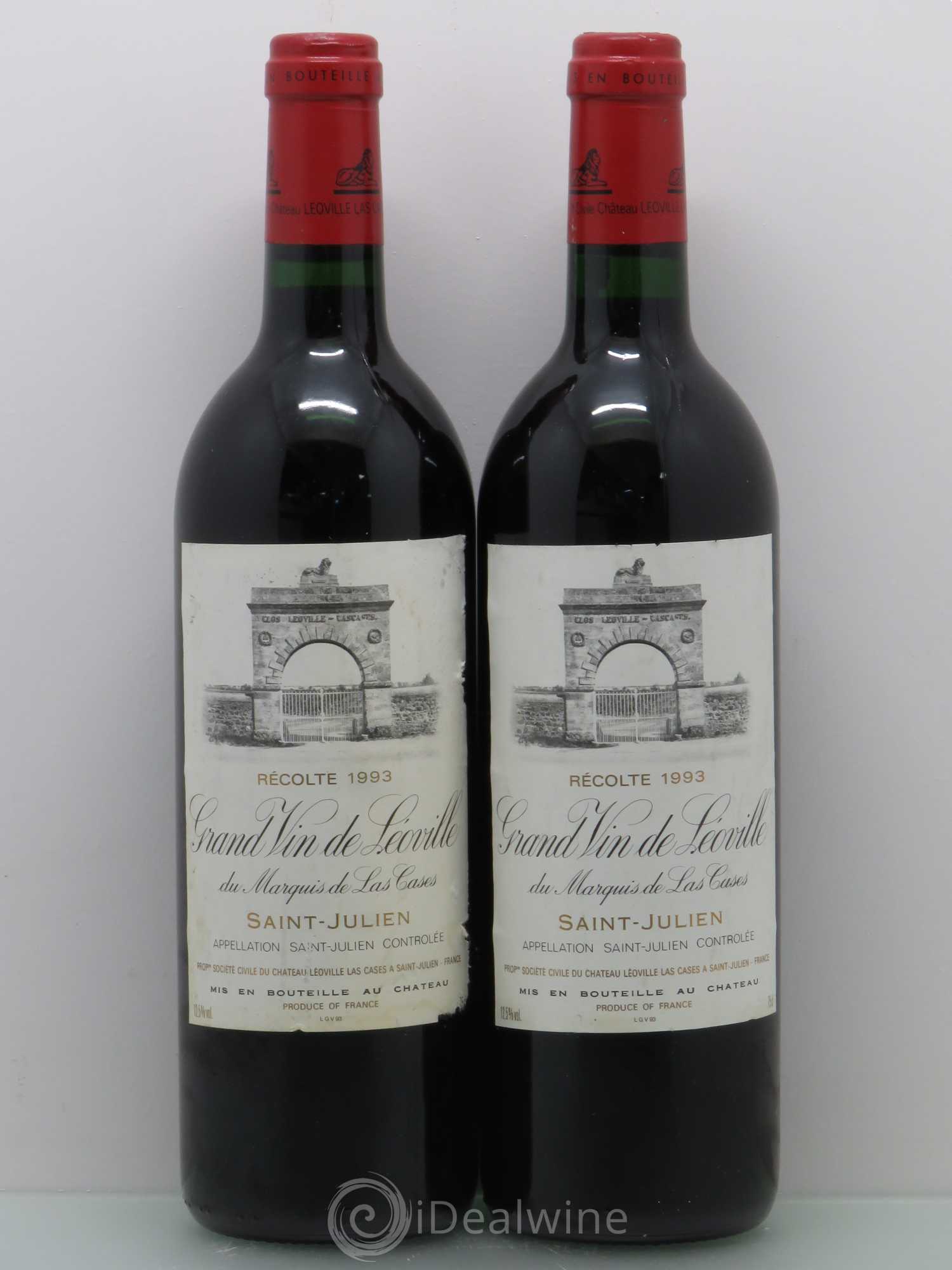 Château Léoville Las Cases 2ème Grand Cru Classé 1993 - Lot de 2 bouteilles - 0