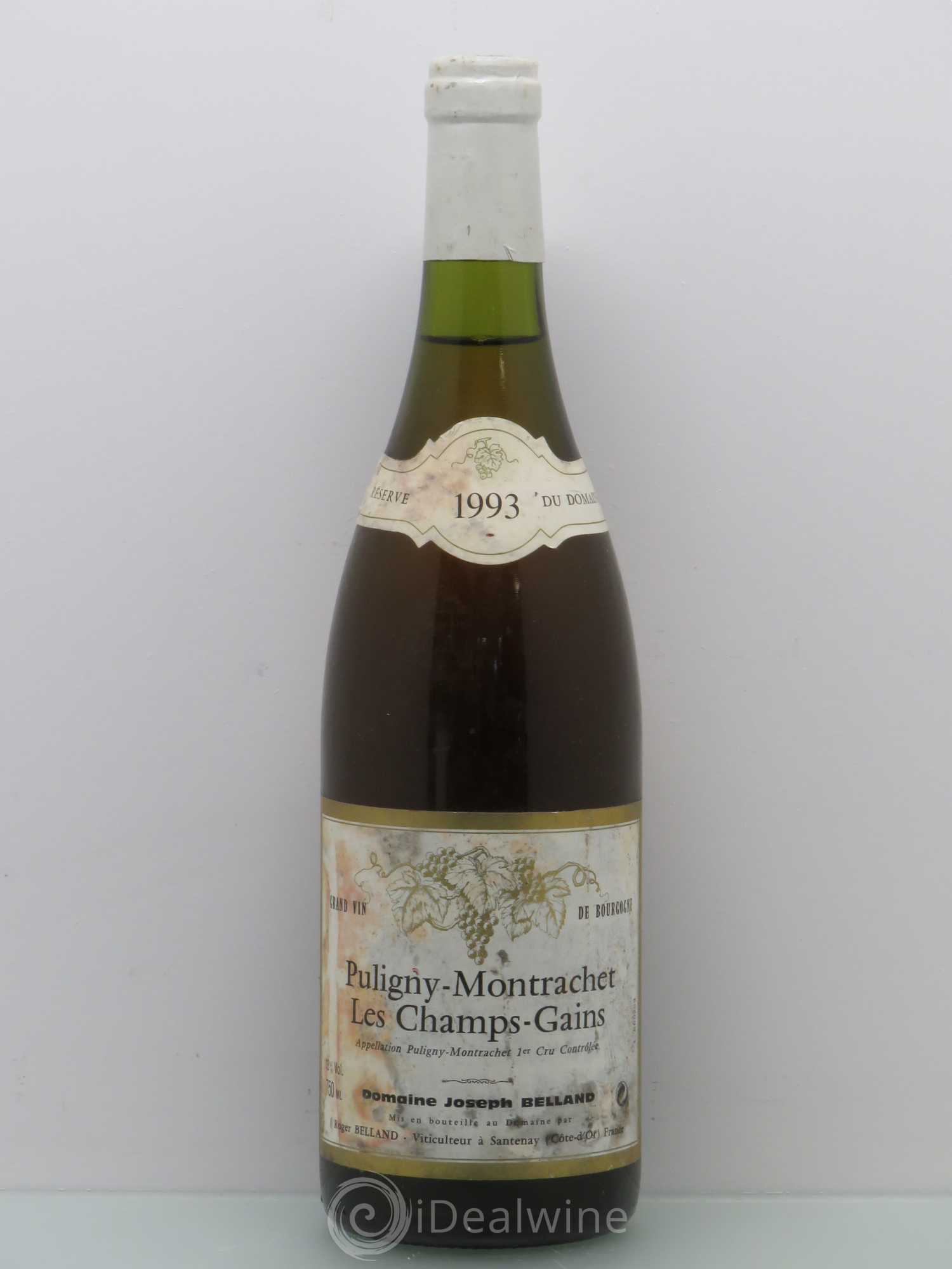 Puligny-Montrachet 1er Cru Les Champs Gains Domaine Belland 1993 - Posten von 1 Flasche - 0
