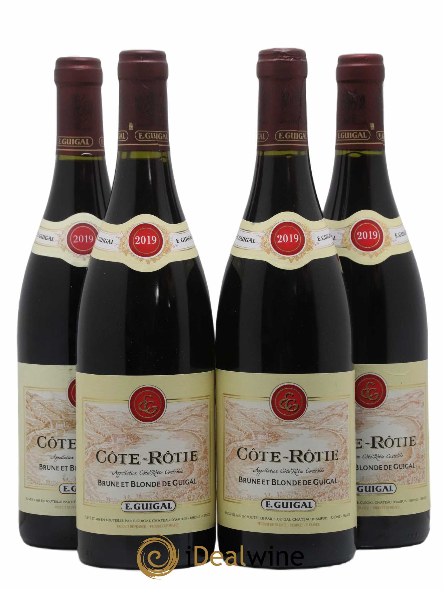 Côte-Rôtie Côtes Brune et Blonde Guigal 2019 - Lot de 4 bouteilles - 0