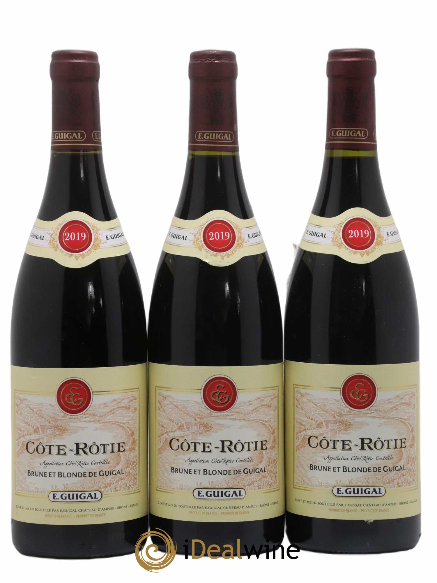 Côte-Rôtie Côtes Brune et Blonde Guigal 2019 - Lot de 3 bouteilles - 0