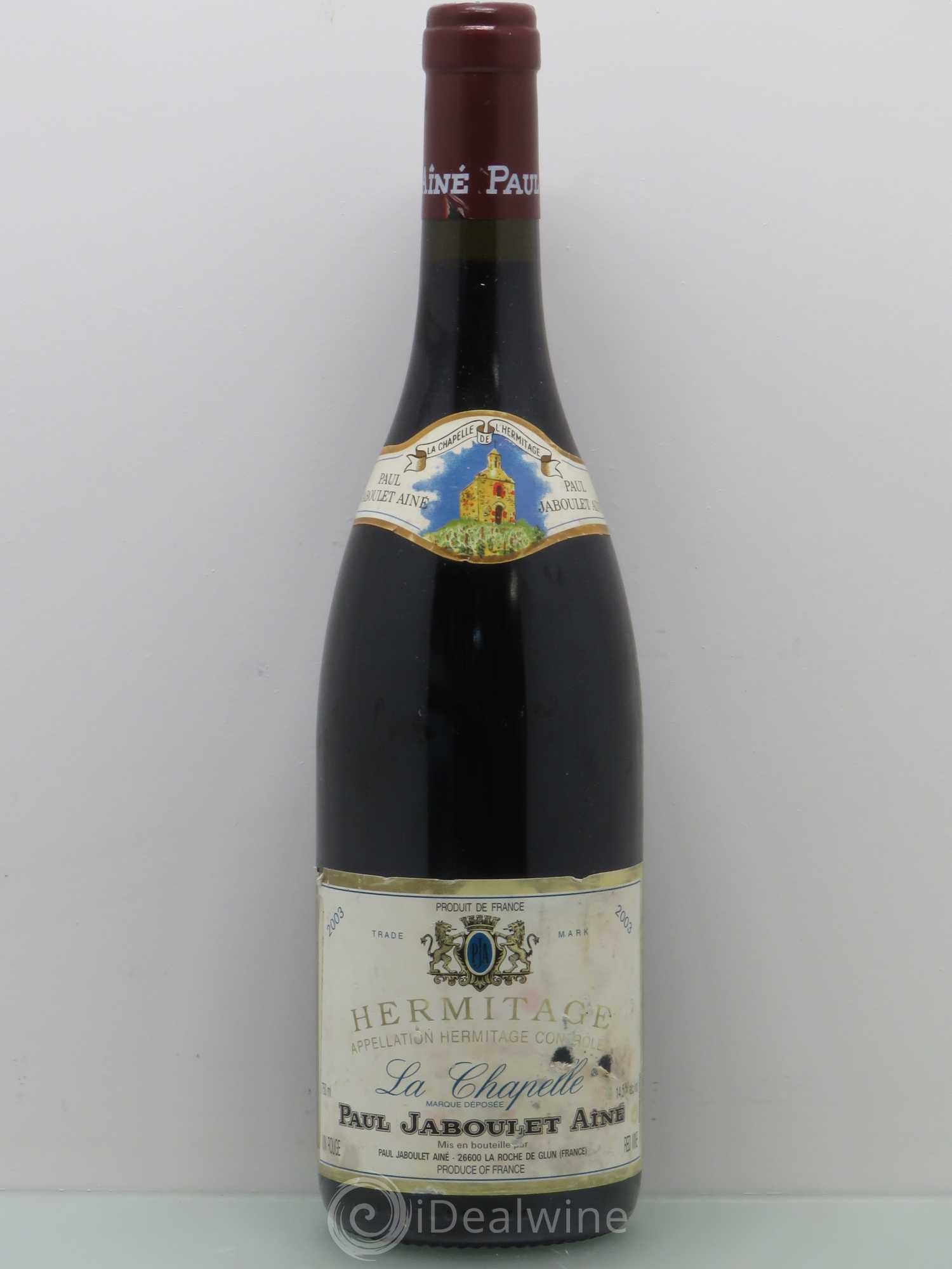 Hermitage La Chapelle Paul Jaboulet Ainé 2003 - Lot de 1 bouteille - 0
