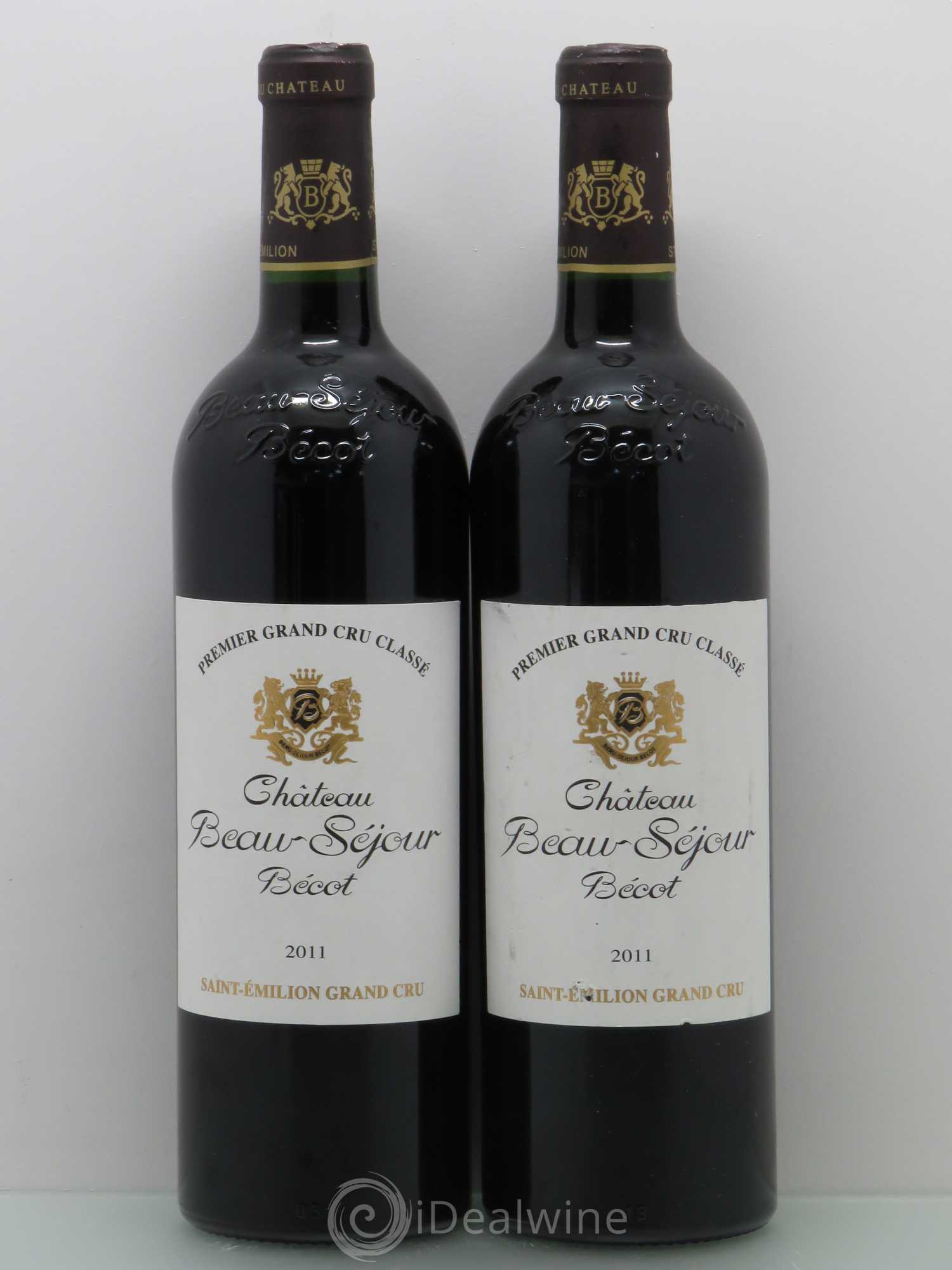 Château Beau-Séjour Bécot 1er Grand Cru Classé B 2011 - Lot de 2 bouteilles - 0