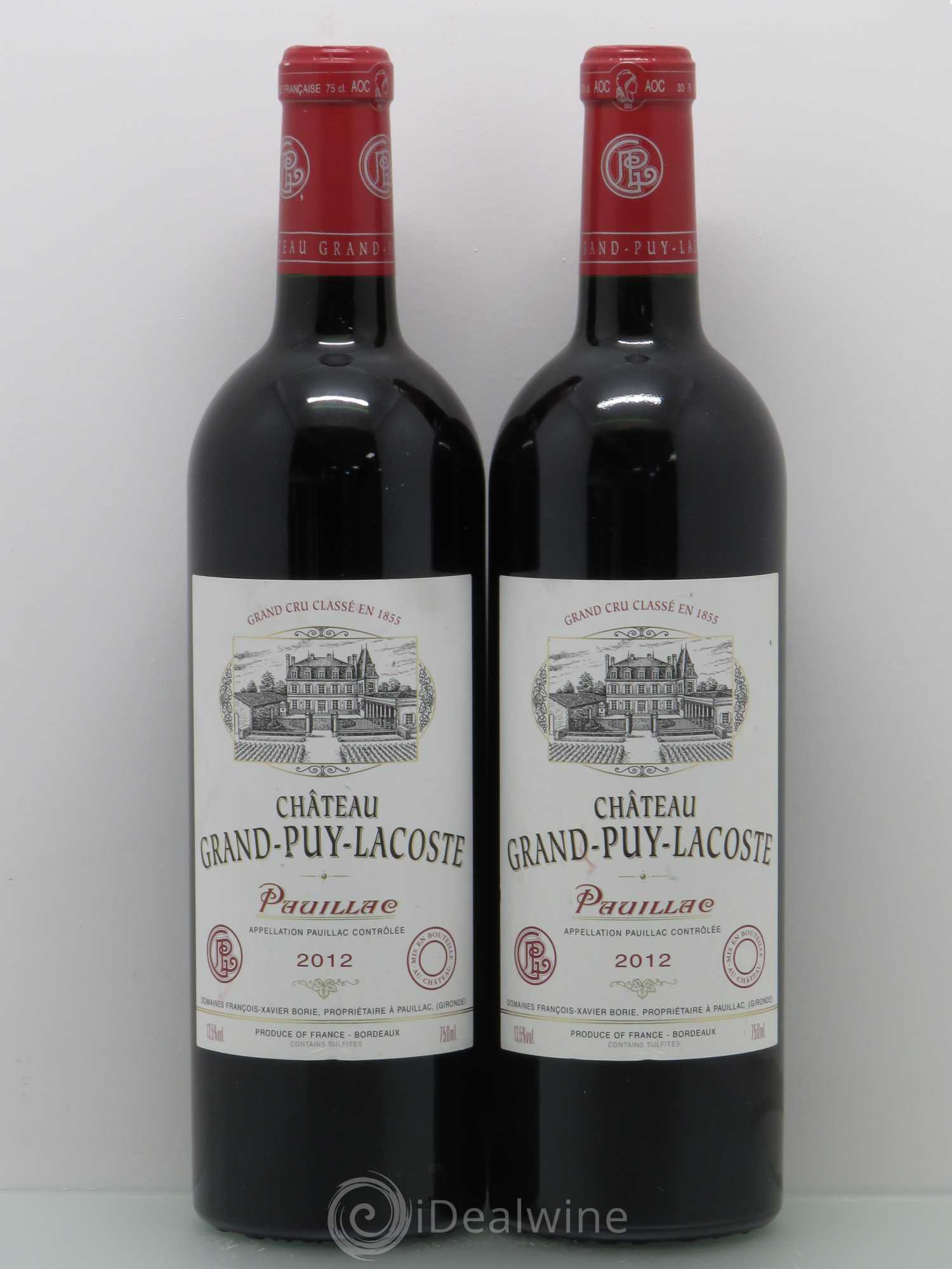 Château Grand Puy Lacoste 5ème Grand Cru Classé 2012 - Lot de 5 bouteilles - 2