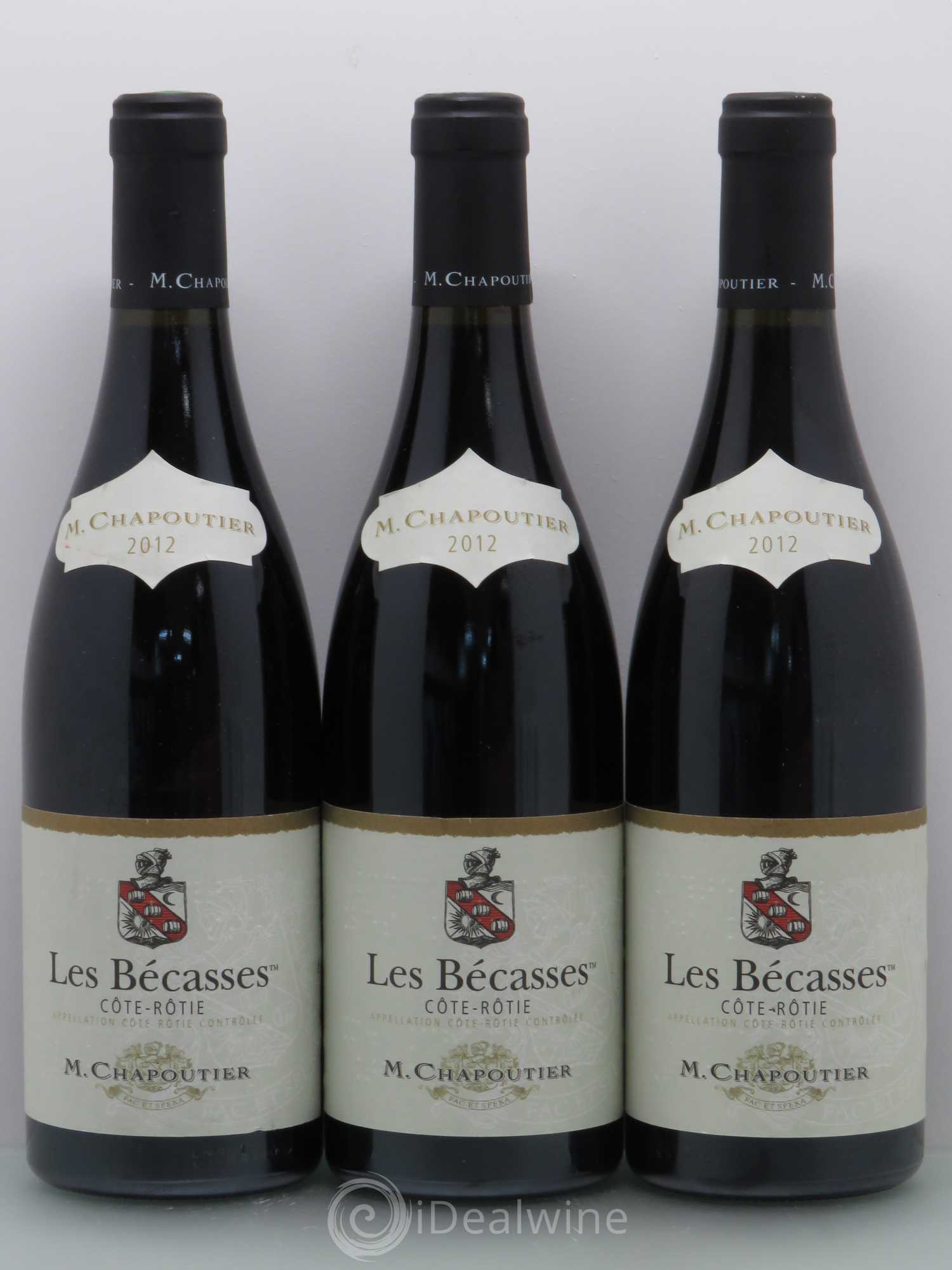 Côte-Rôtie Les Bécasses Chapoutier 2012 - Lot de 3 bouteilles - 0