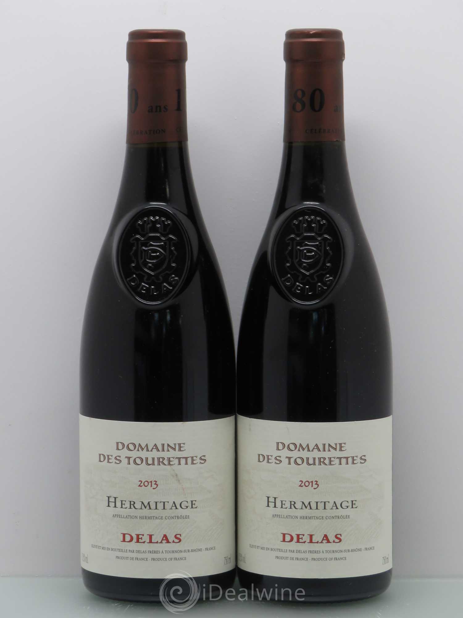 Hermitage Marquise de la Tourette Delas Frères Domaine des tourettes 2013 - Lotto di 2 bottiglie - 0